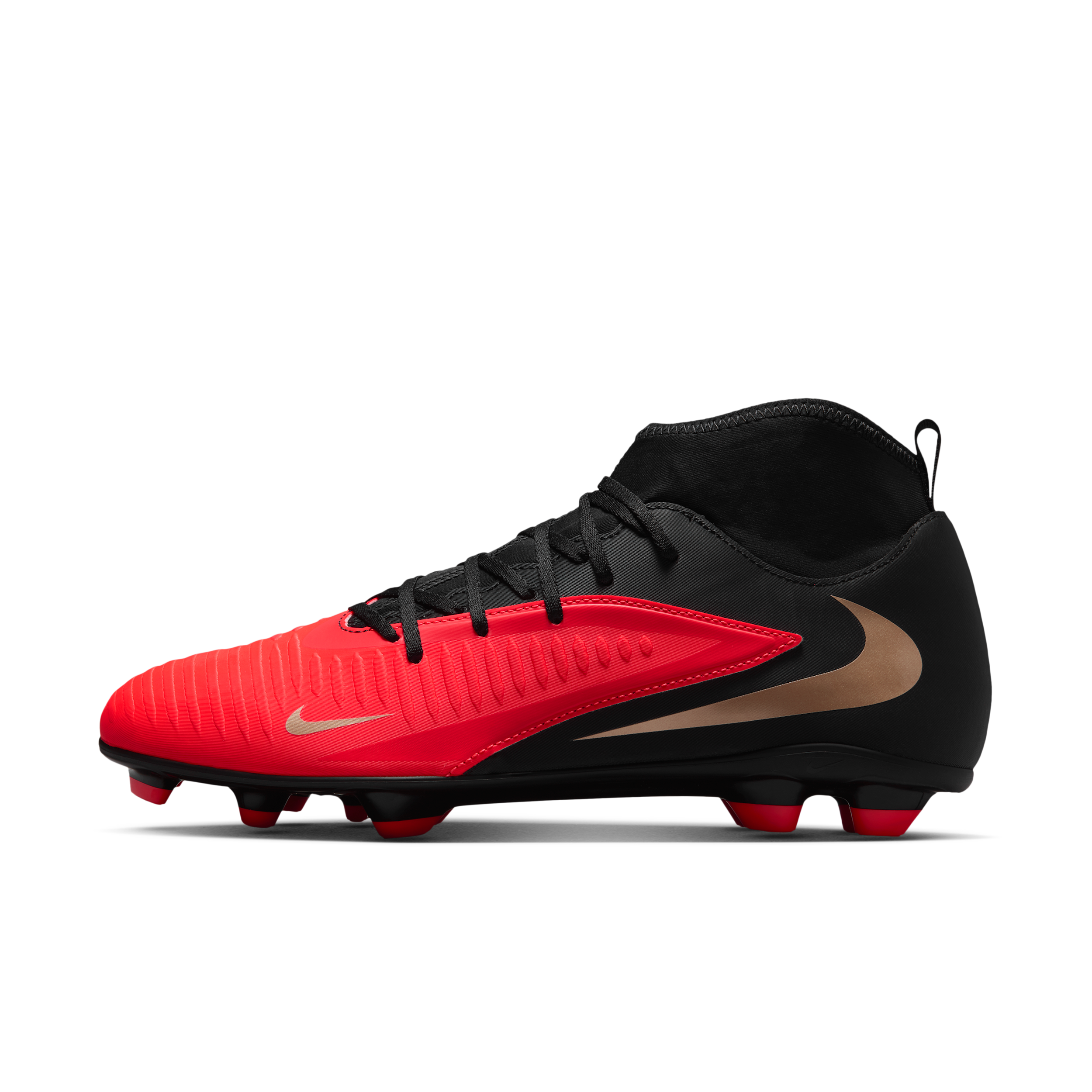 Nike Men's Phantom 6 High Club Multi-Ground Soccer Cleats in Red | HQ2275-600
