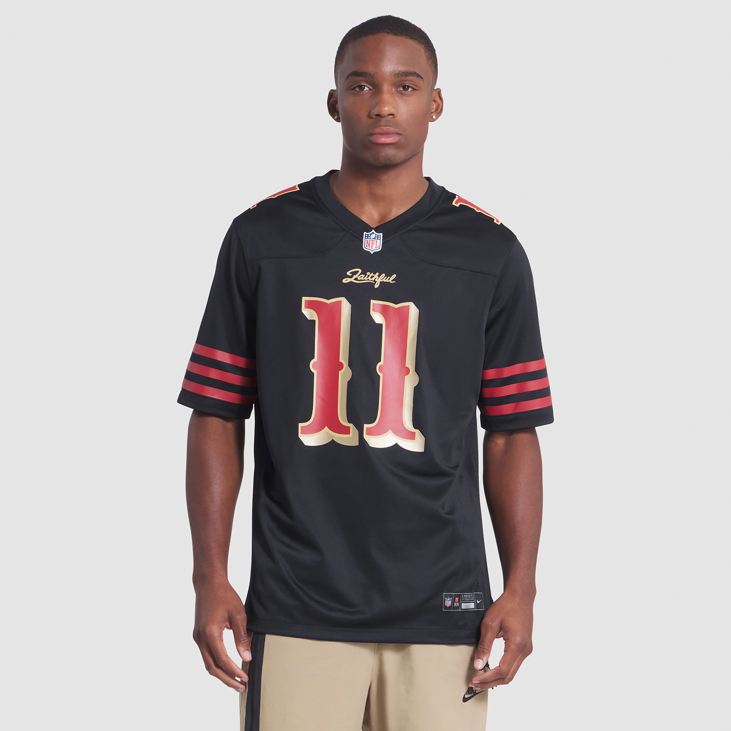 Brandon Aiyuk San Francisco 49ers Rivalries Collection Menâs Nike Men's NFL Game Jersey in Black | 67NM0G5Z9BF-00I