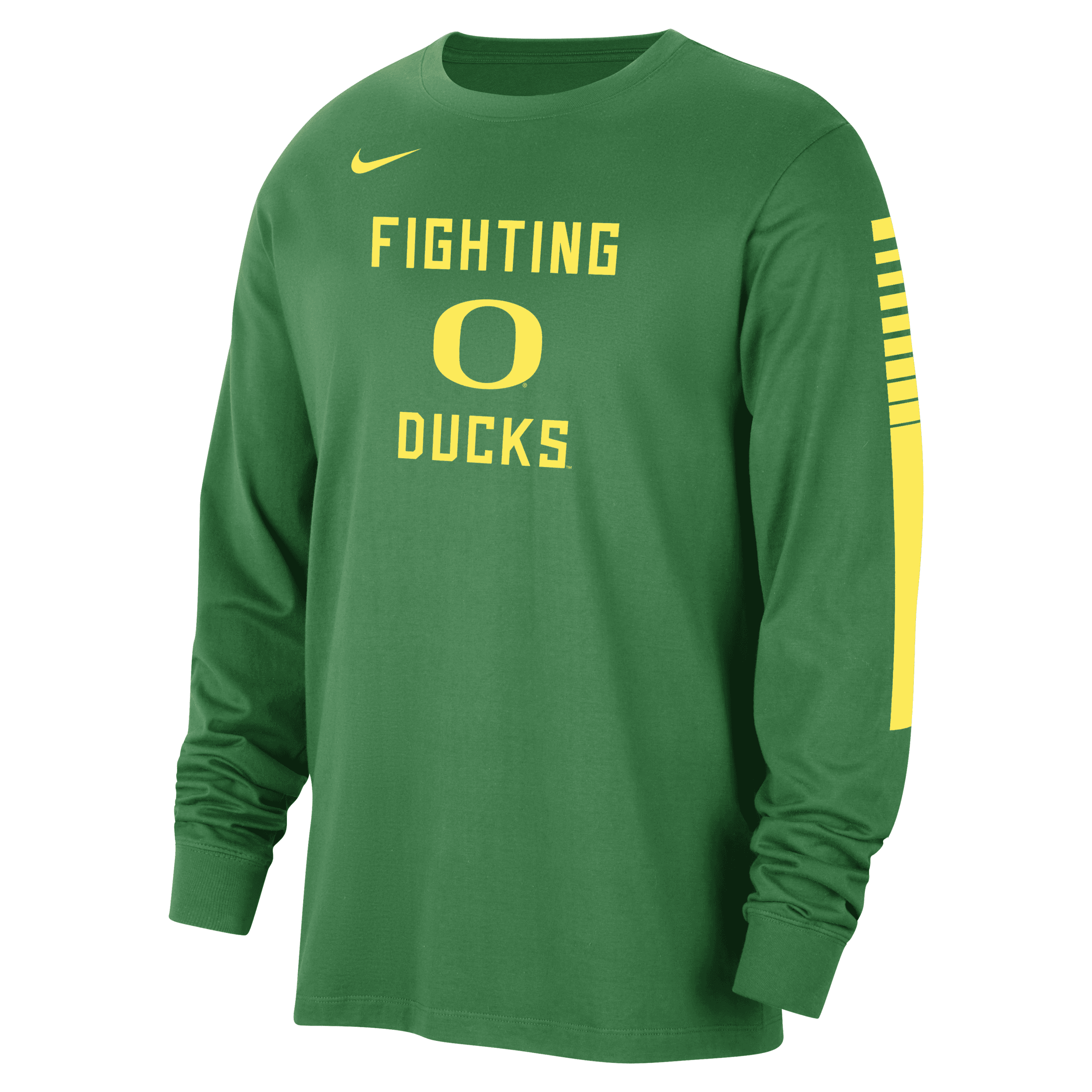 Shop Nike Oregon  Men's College Long-sleeve T-shirt In Green
