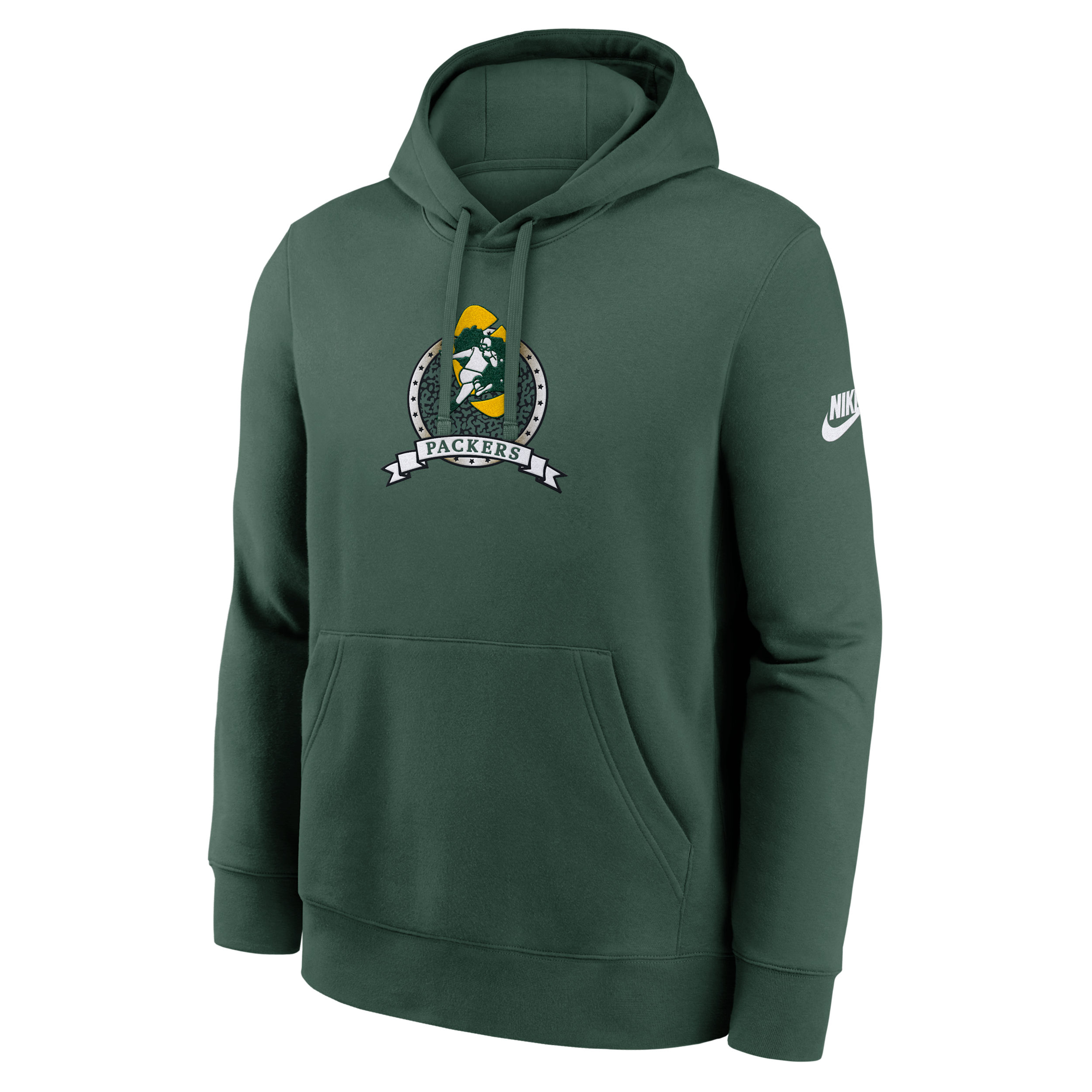 Green Bay Packers Rewind Club Nike Men's NFL Pullover Hoodie in Green | NKDK3EE7TV-TM9