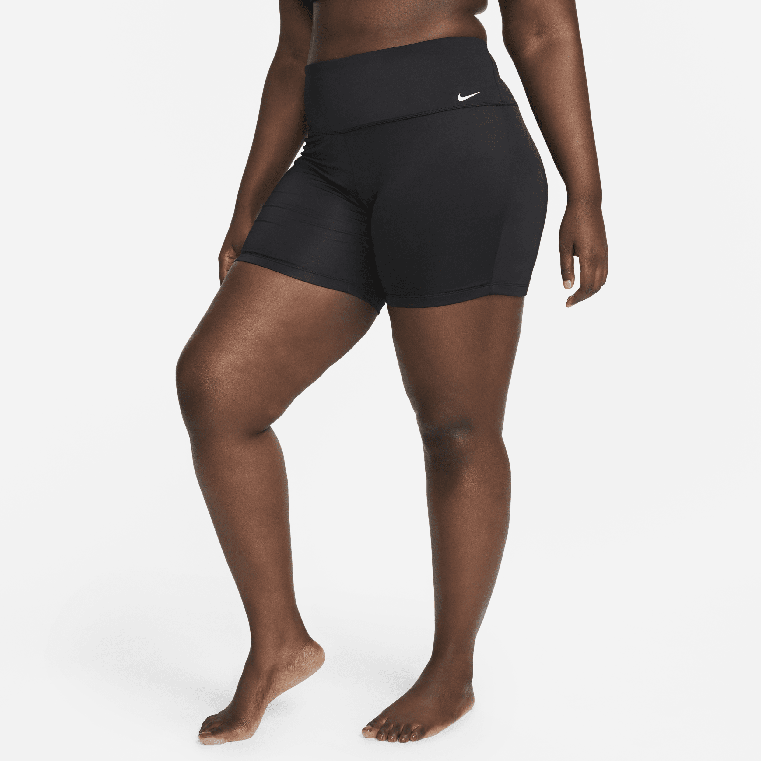 Nike Women's Essential 6" Swim Kick Shorts (plus Size) In Black