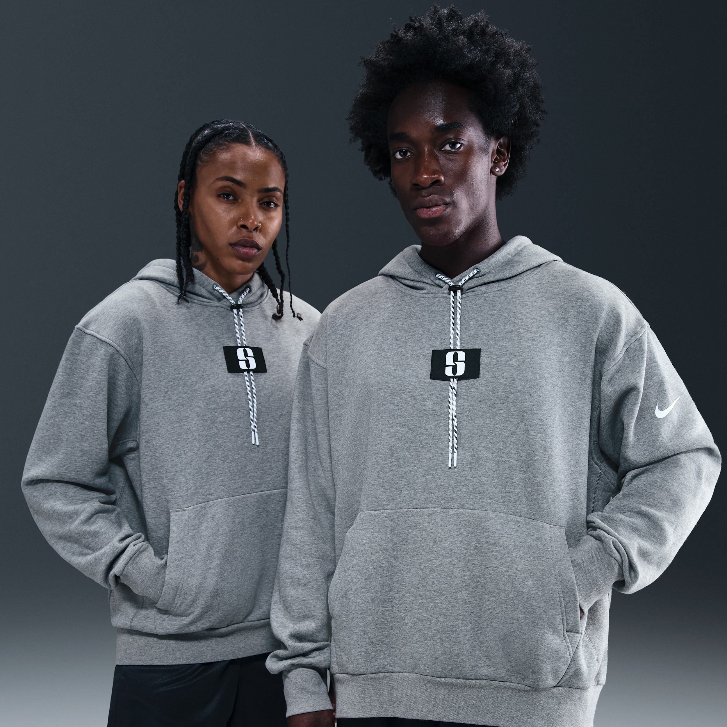 Nike Women's Sabrina Fleece Basketball Hoodie In Gray