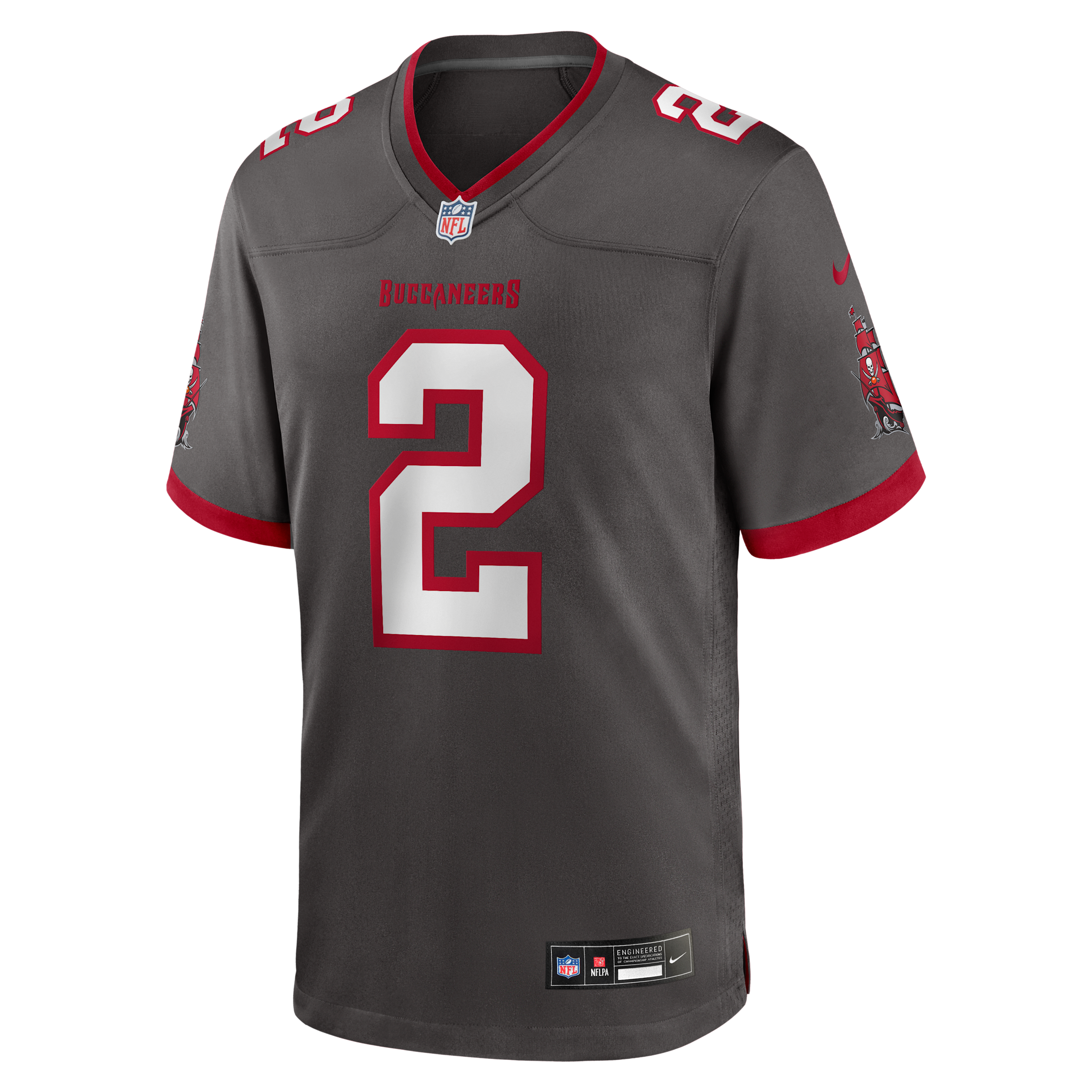 Emeka Egbuka Tampa Bay Buccaneers Nike Men's NFL Game Jersey in Grey | 67NMTBGA8BF-BH6