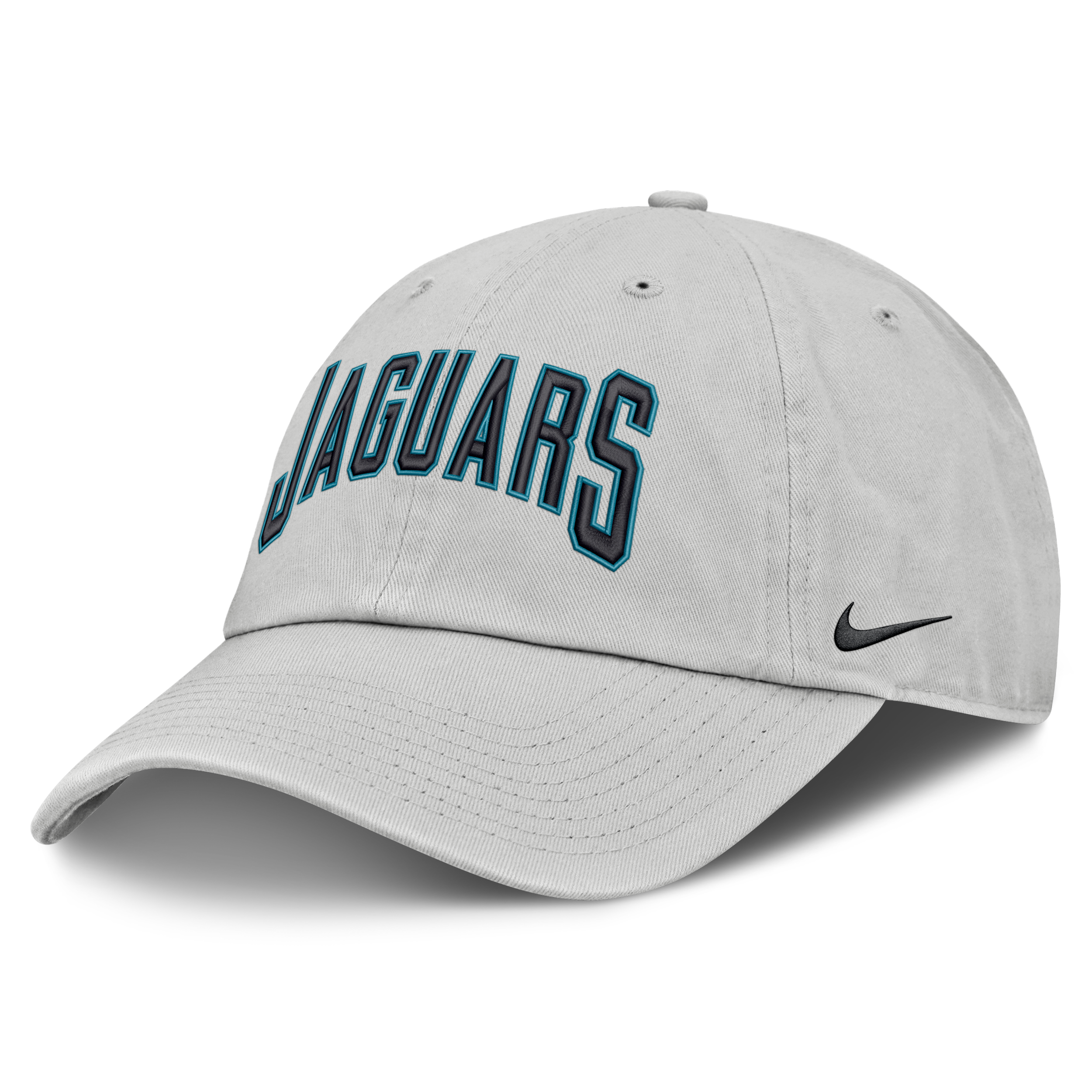 Jacksonville Jaguars Primetime Club Arched Nike Men's NFL Adjustable Hat in Grey | NF020BB9N-BYX