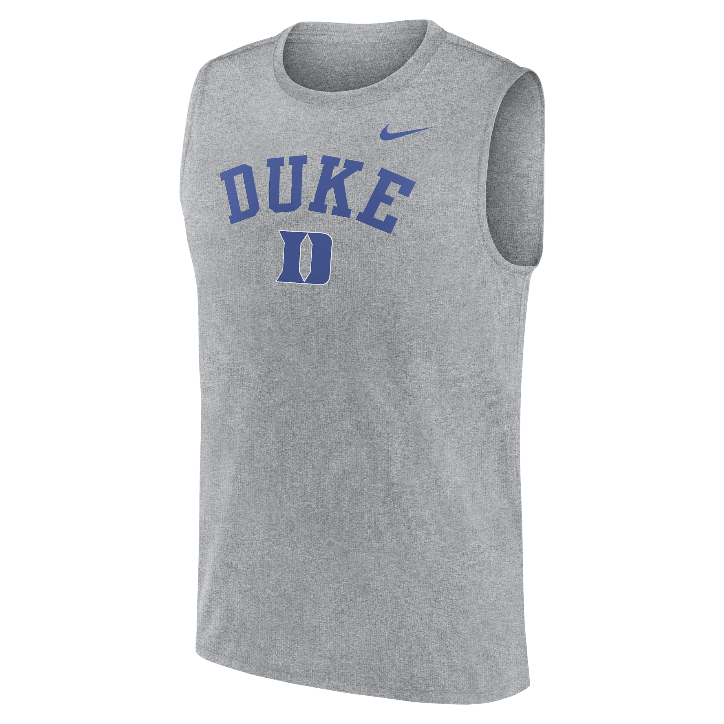 Nike Men's Heather Gray Duke Blue Devils Primetime Legend Arch Dri-fit Muscle Tank Top - Heather Gray
