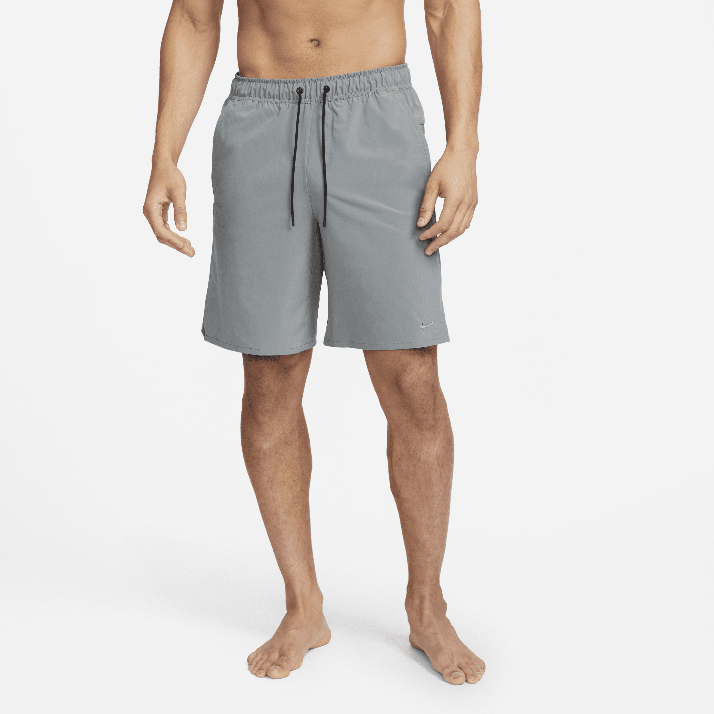 Shop Nike Men's Unlimited Dri-fit 9" Unlined Versatile Shorts In Grey