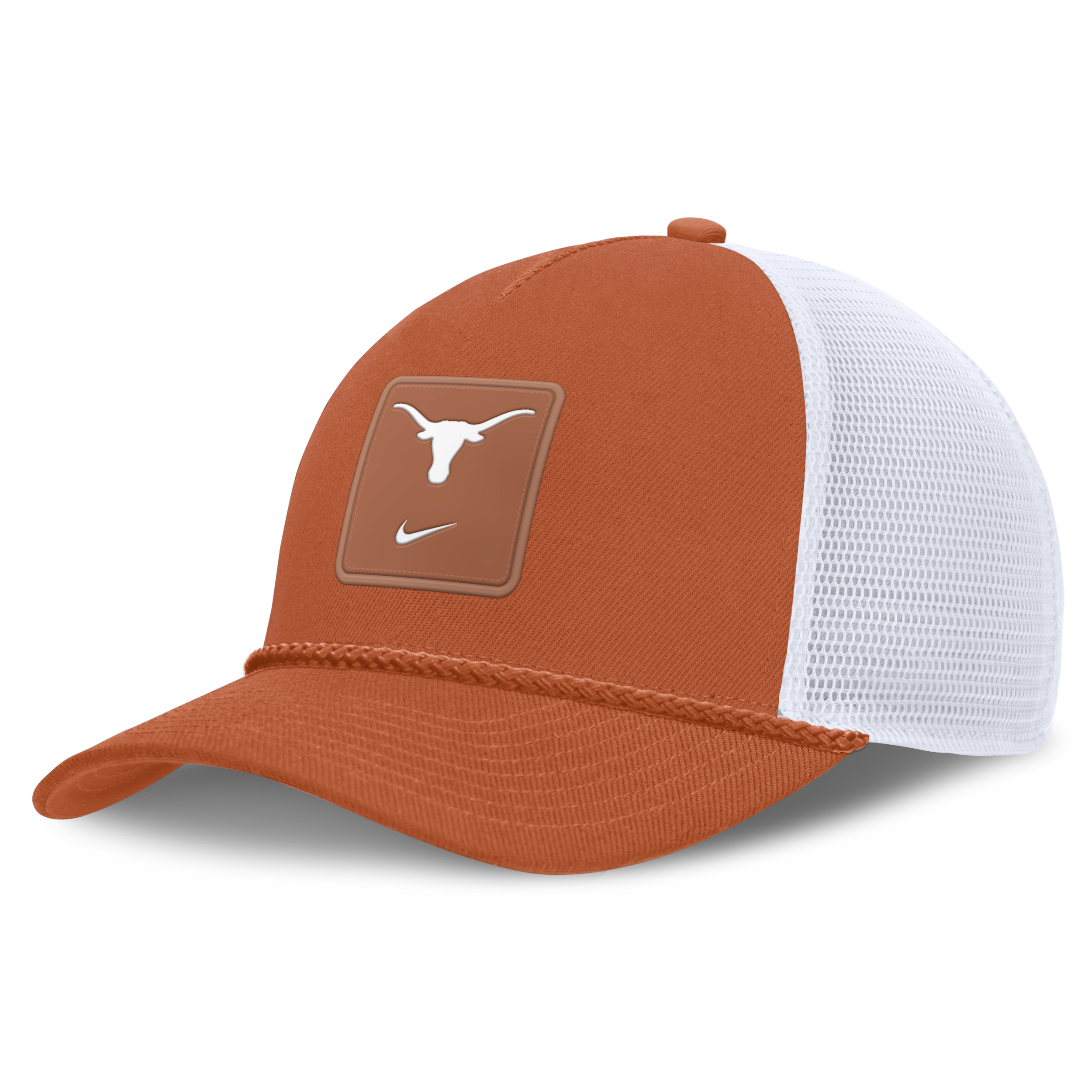 Nike Men's and Women's Texas Orange Texas Longhorns 2026 On-Field Gameday Rope Trucker Adjustable Hat - Texas Orange, White
