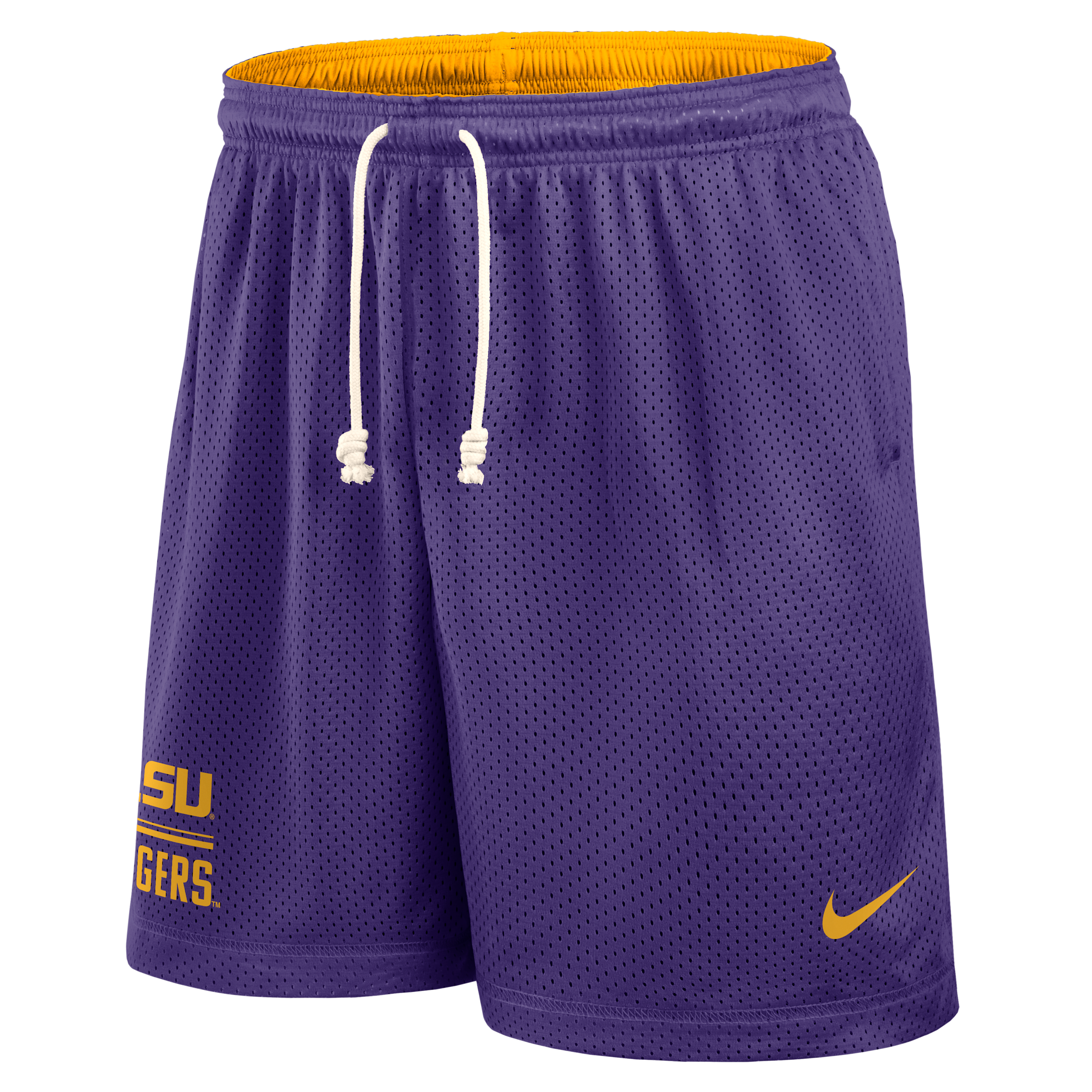 LSU Courtside Nike Men's Dri-FIT College Reversible Shorts in Purple | 03BF08DCLSN-11C