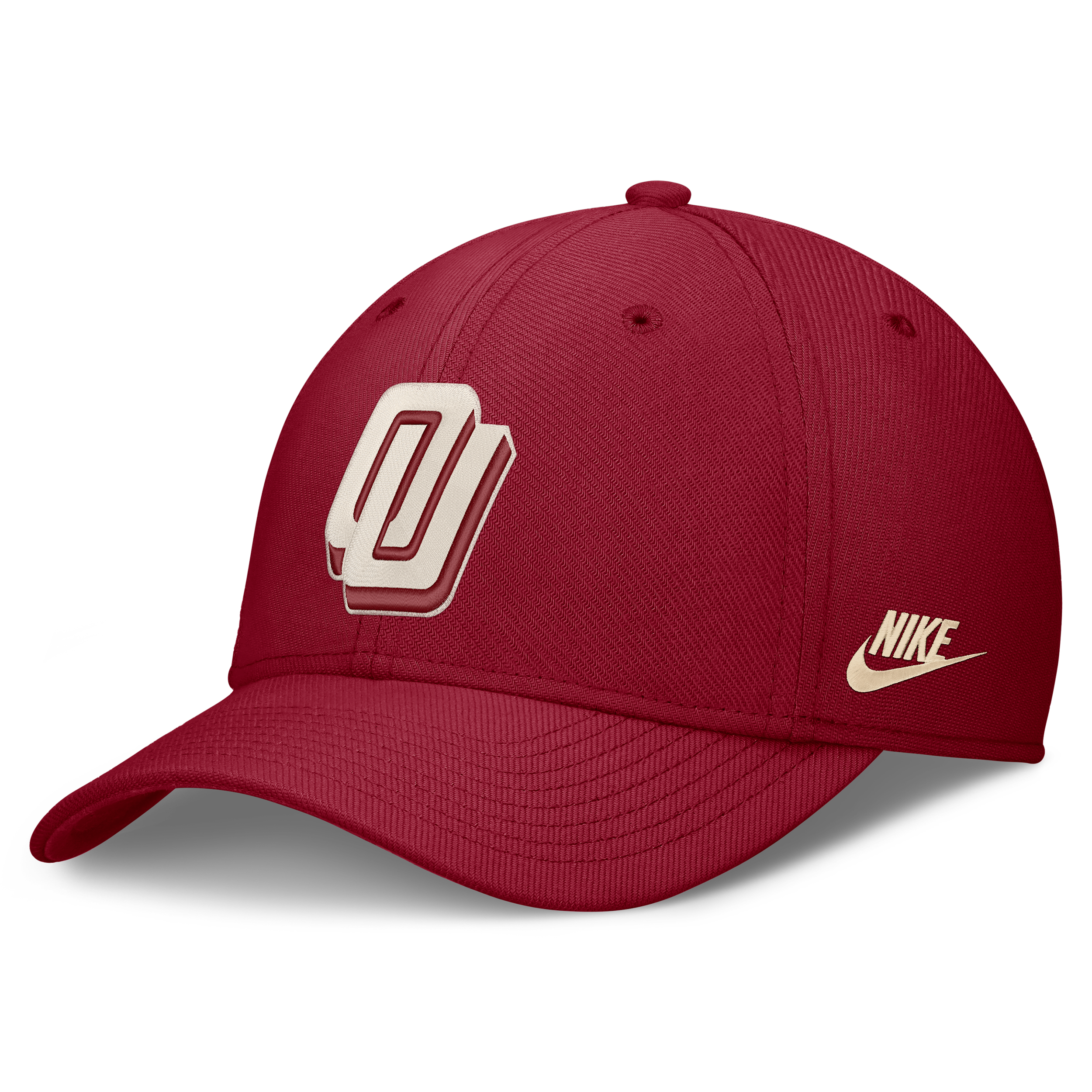 Nike Men's Crimson Oklahoma Sooners Dri-fit Vintage Rise Swooshflex Flex Hat - Crimson