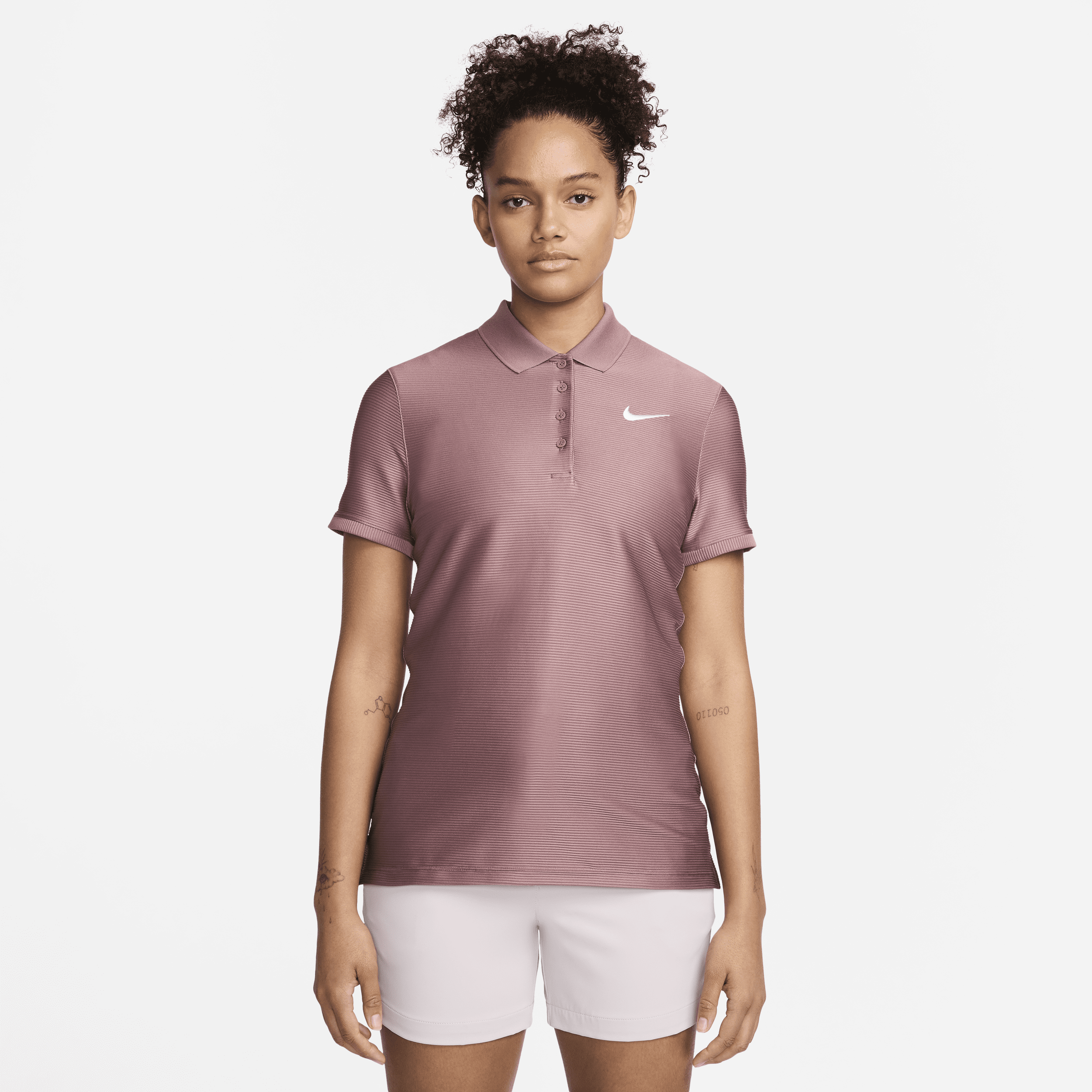 Nike Women's Victory Dri-fit Short-sleeve Golf Polo In Purple