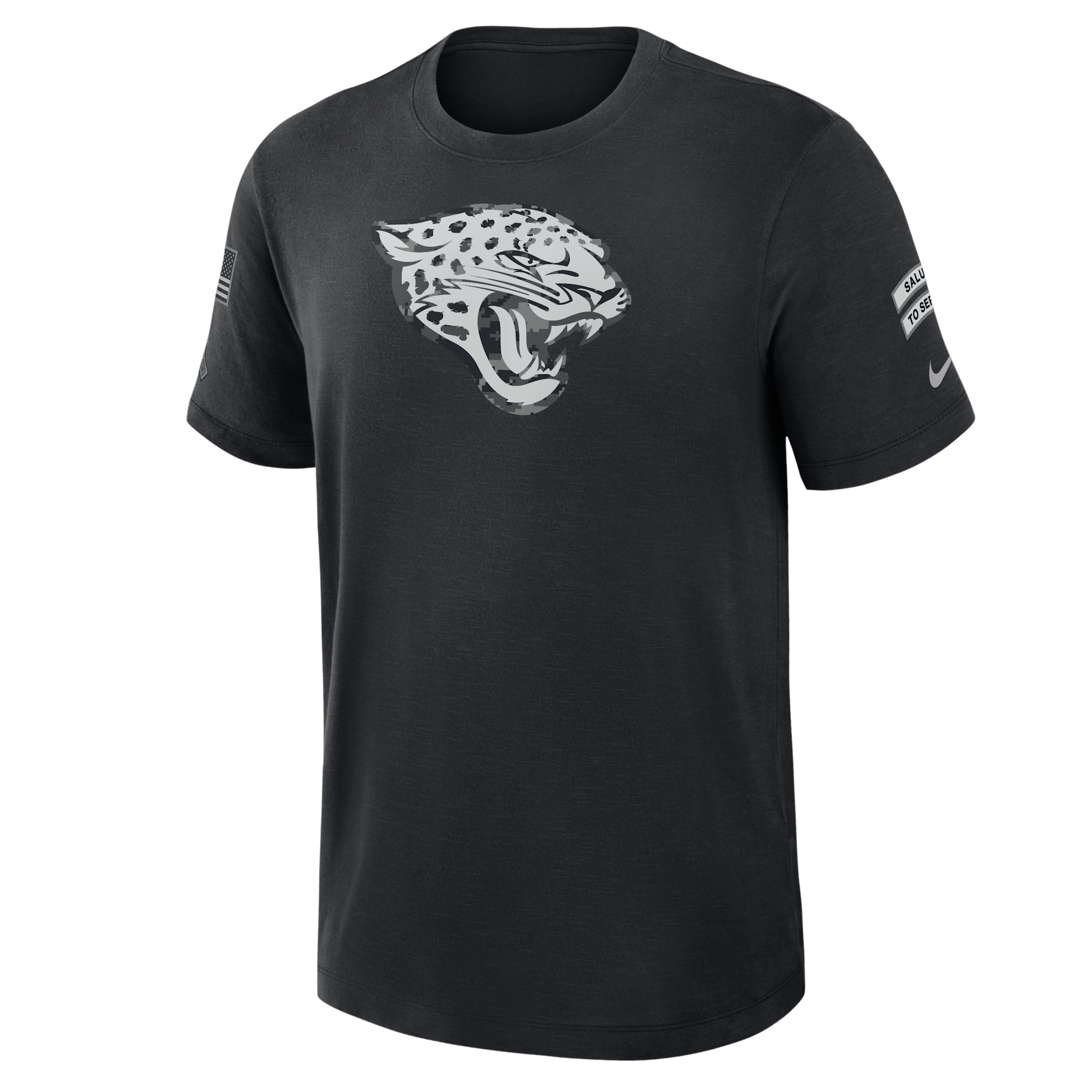 Jacksonville Jaguars Salute to Service Slub Nike Men's Dri-FIT NFL T-Shirt in Black | 34900AA2F-AEG