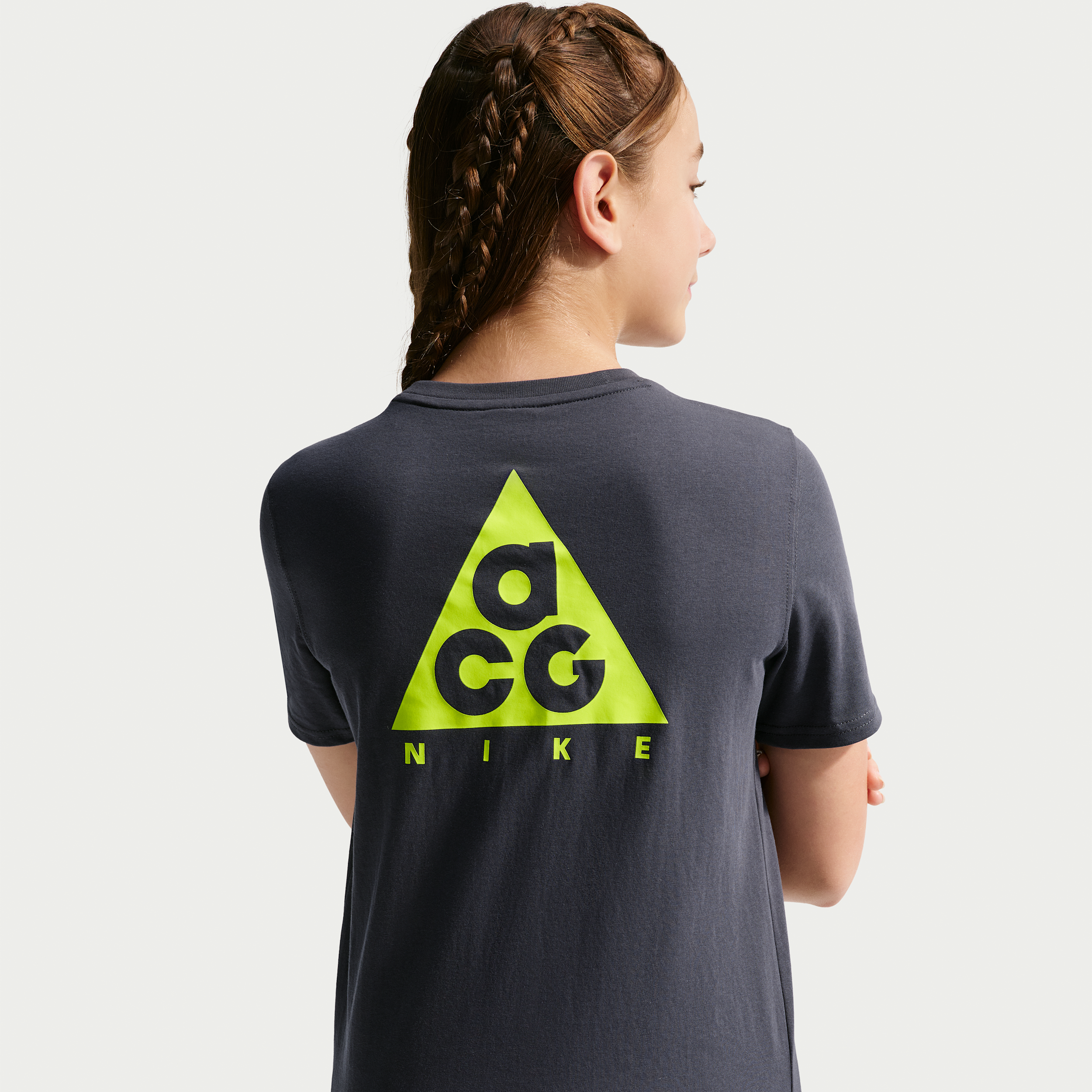 Nike ACG Big Kids' Jersey T-Shirt in Grey | 9WCA16-P6G