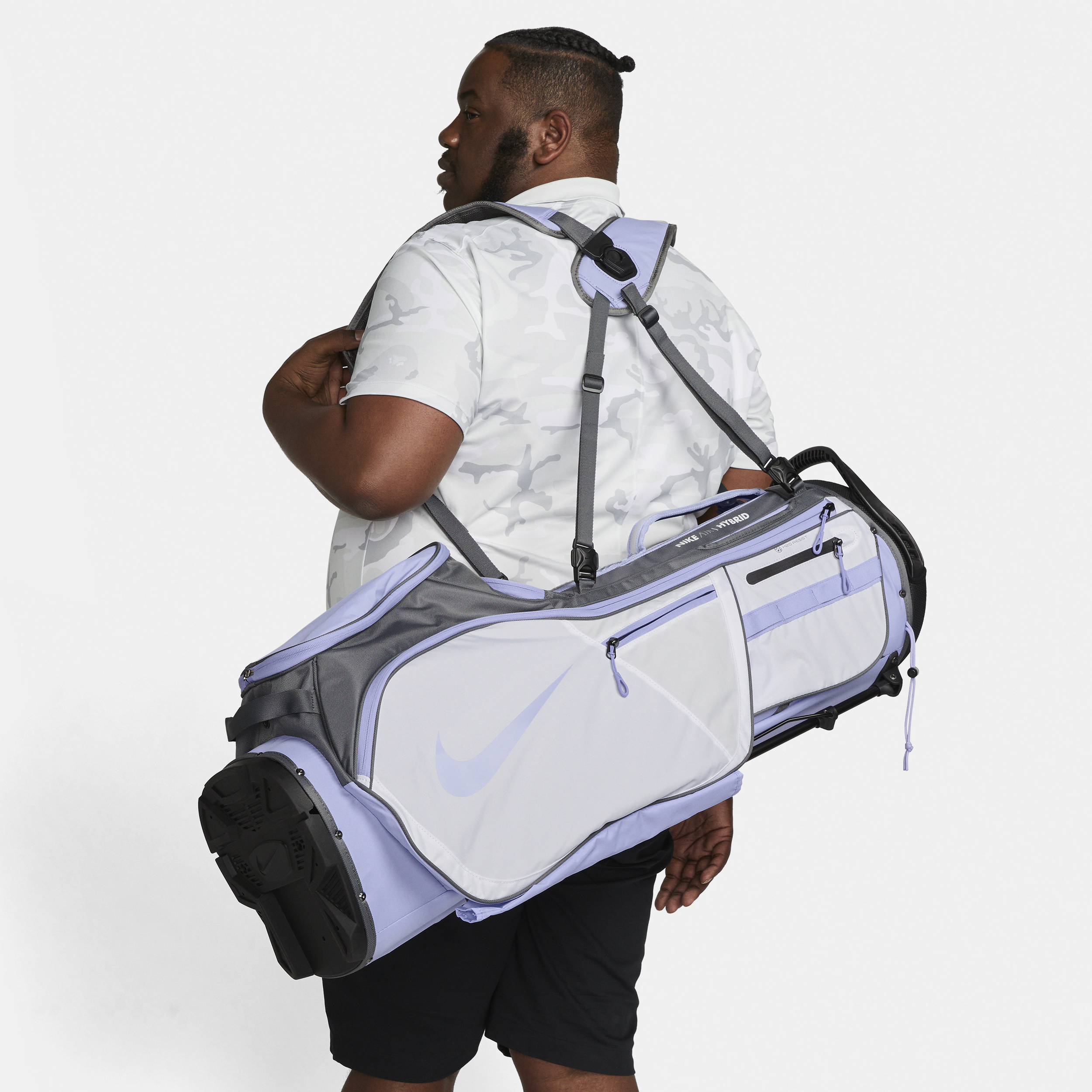 Nike Unisex Air Hybrid 2 Golf Bag In White