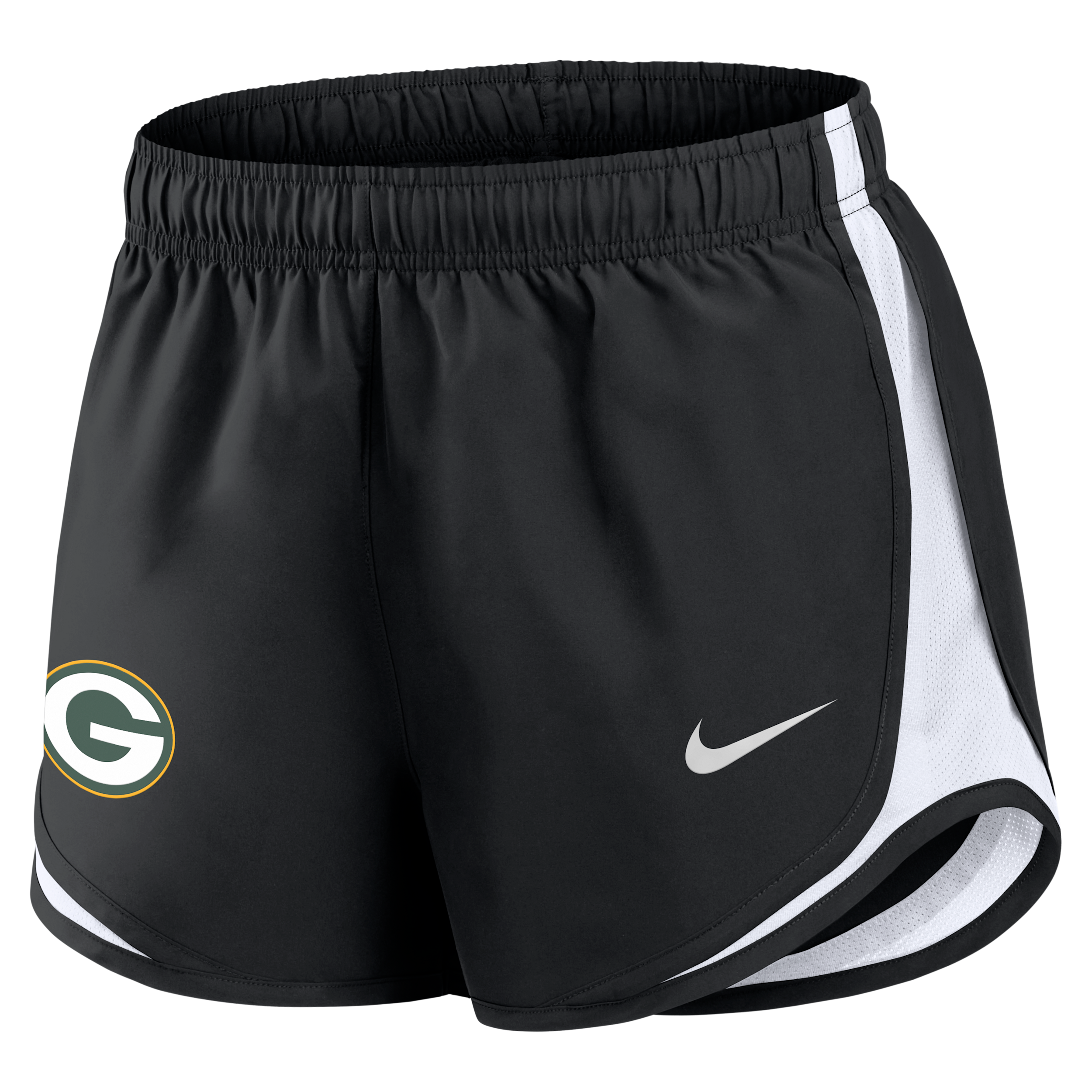 Green Bay Packers Tempo Nike Women's Dri-FIT NFL Shorts in Black | 04PK093N7T-T2G