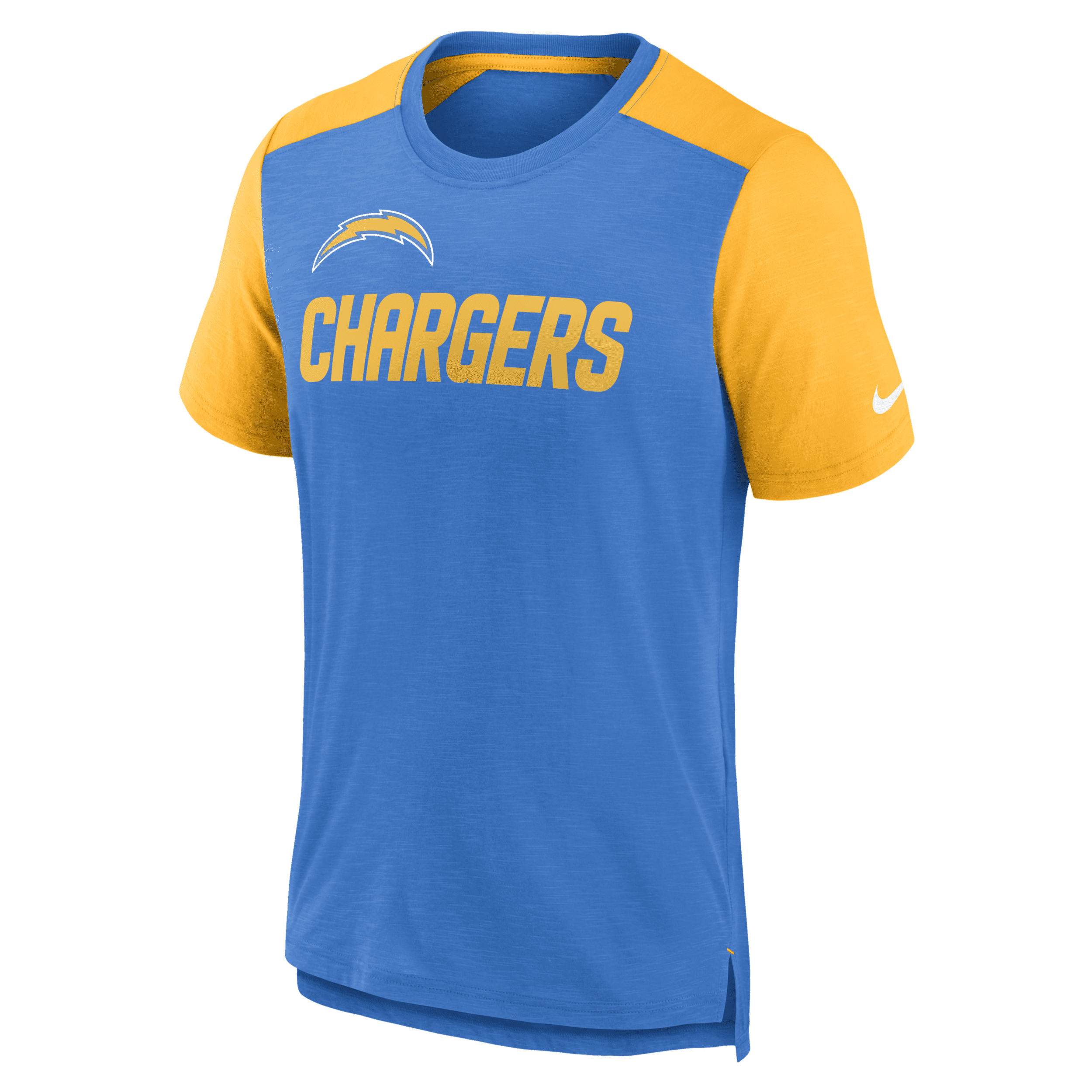 Shop Nike Men's Color Block Team Name (nfl Los Angeles Chargers) T-shirt In Blue