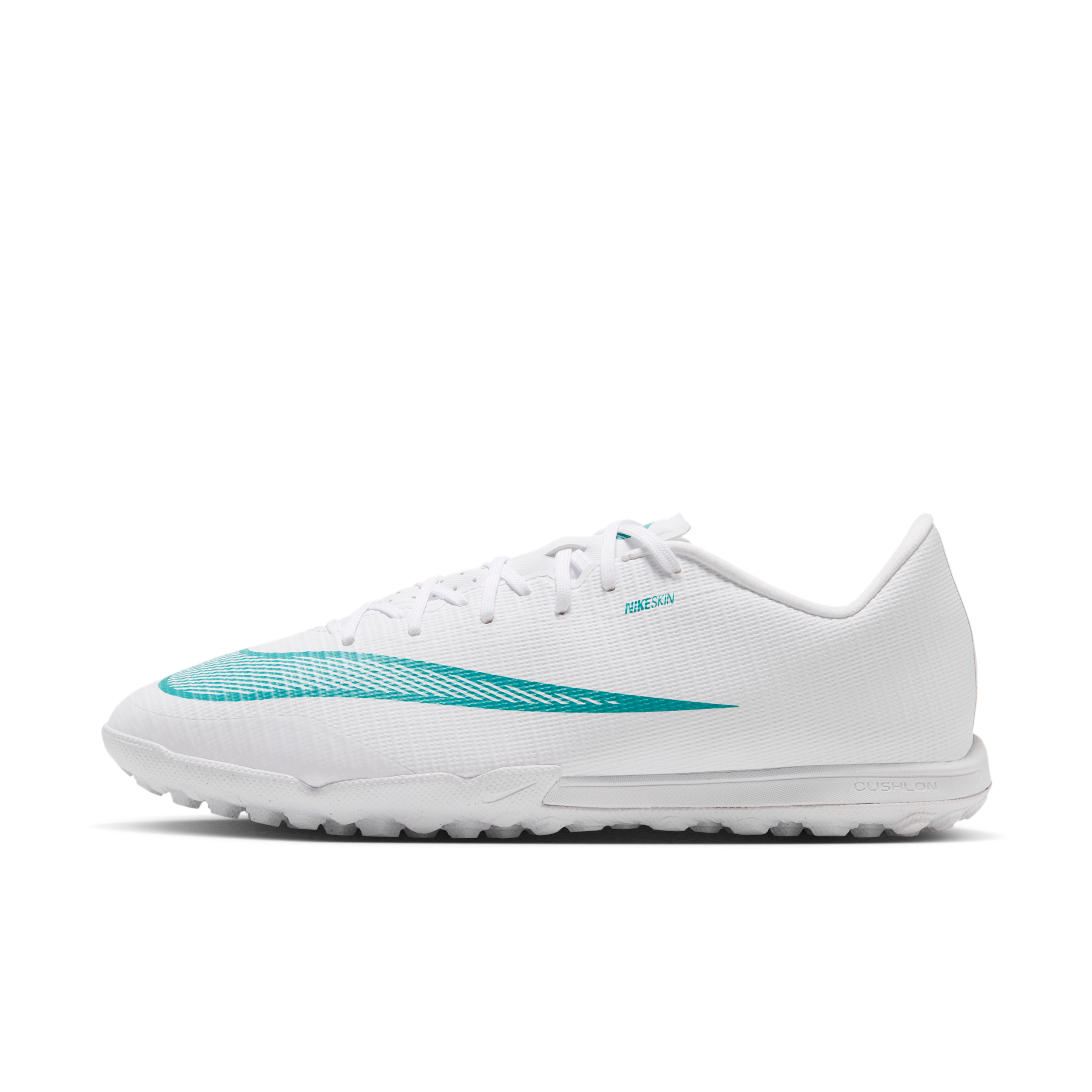 Nike Men's Mercurial Vapor 17 Academy Turf Low-Top Soccer Shoes in White | IO5002-102