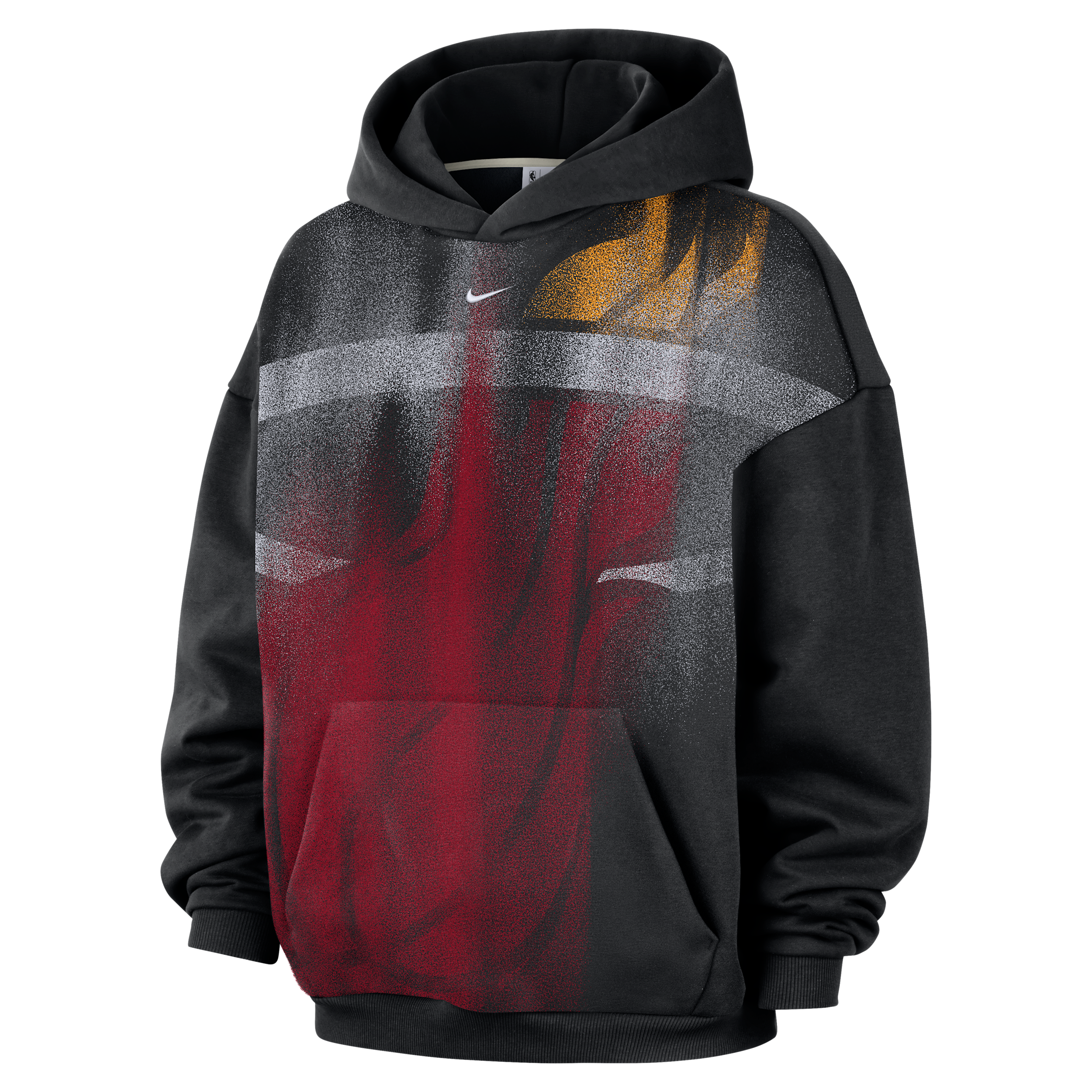 Nike Adult Miami Heat Worn With Obsession Standard Issue Therma Fleece Icon Hoodie, Men's, XXL, Black