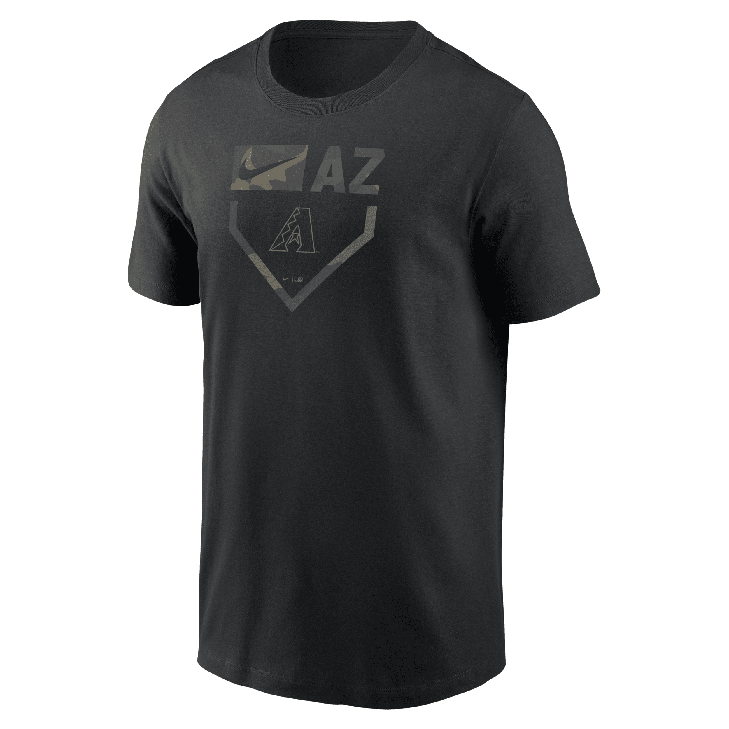 Nike Arizona Diamondbacks Camo  Men's Mlb T-shirt In Black