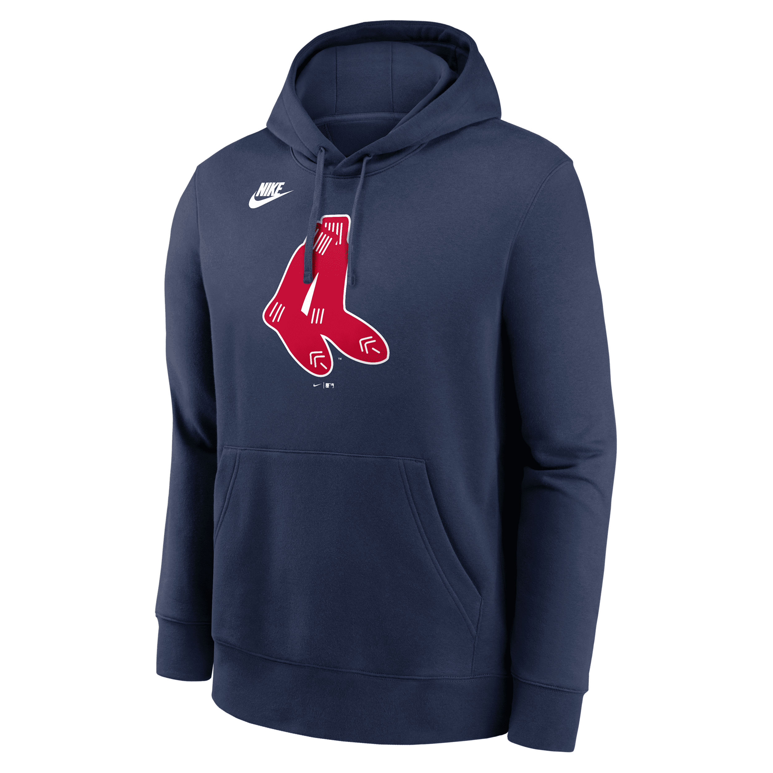 Nike Boston Red Sox Cooperstown Logo Club  Men's Mlb Pullover Hoodie In Blue