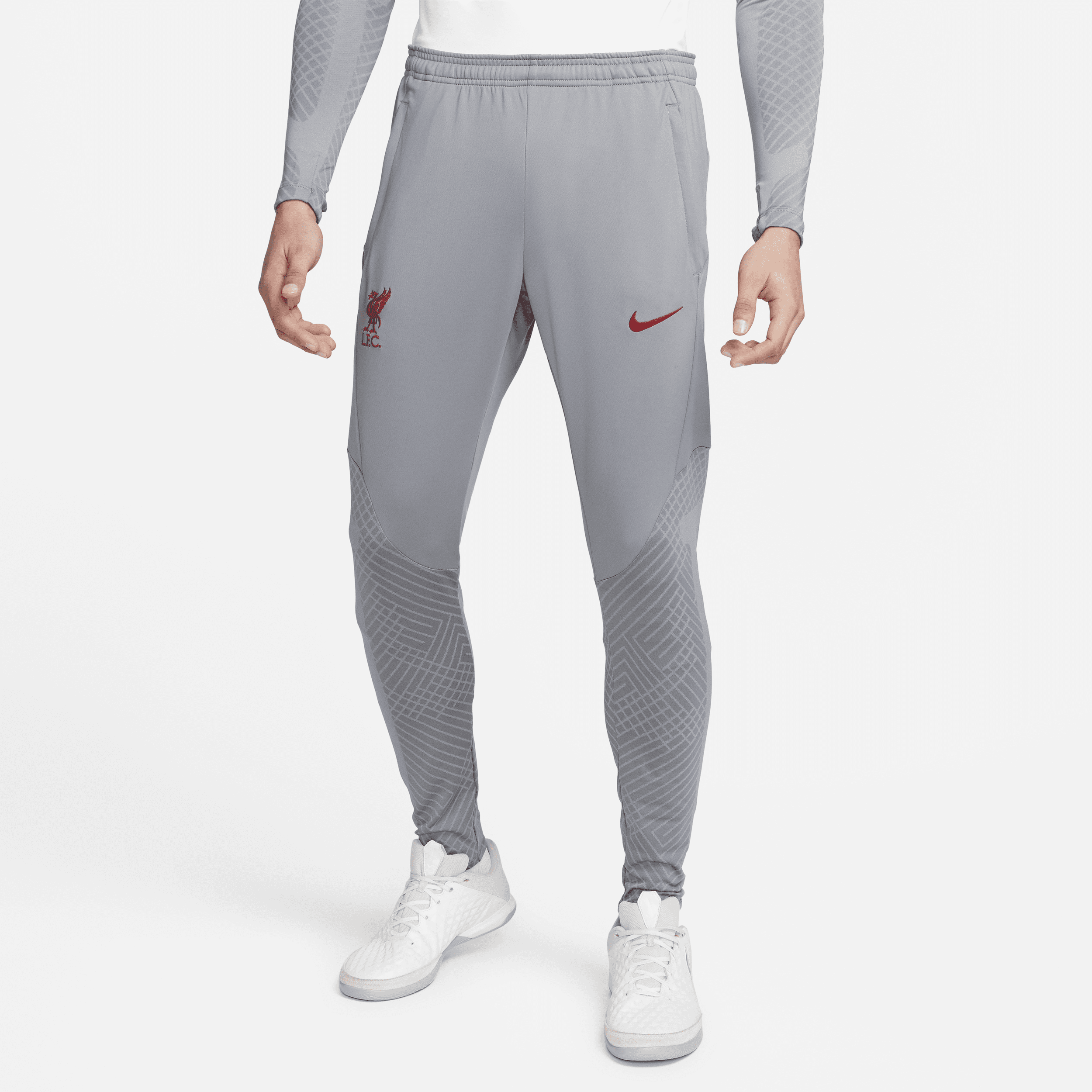 Shop Nike Liverpool Strike  Men's Dri-fit Soccer Pants In Grey