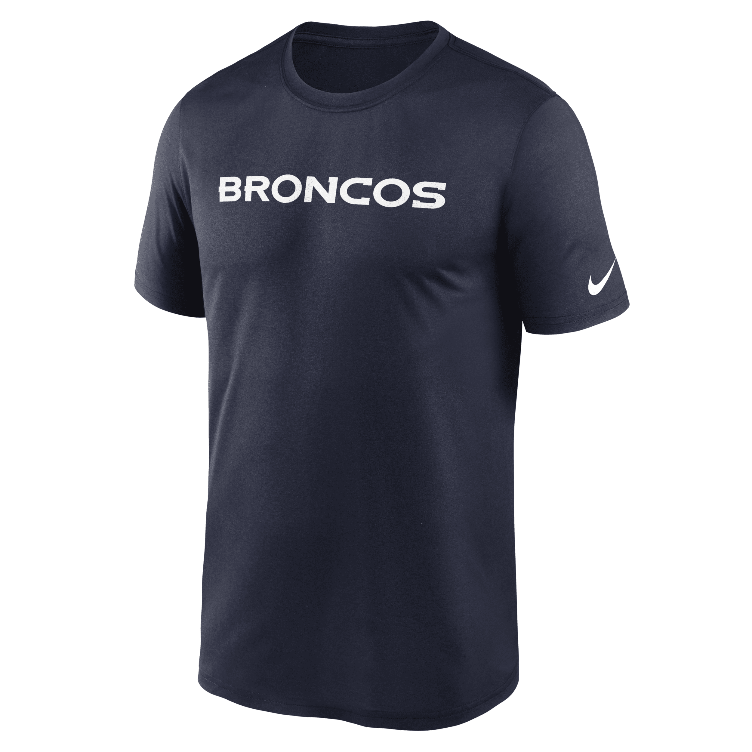 Shop Nike Men's Dri-fit Wordmark Legend (nfl Denver Broncos) T-shirt In Blue