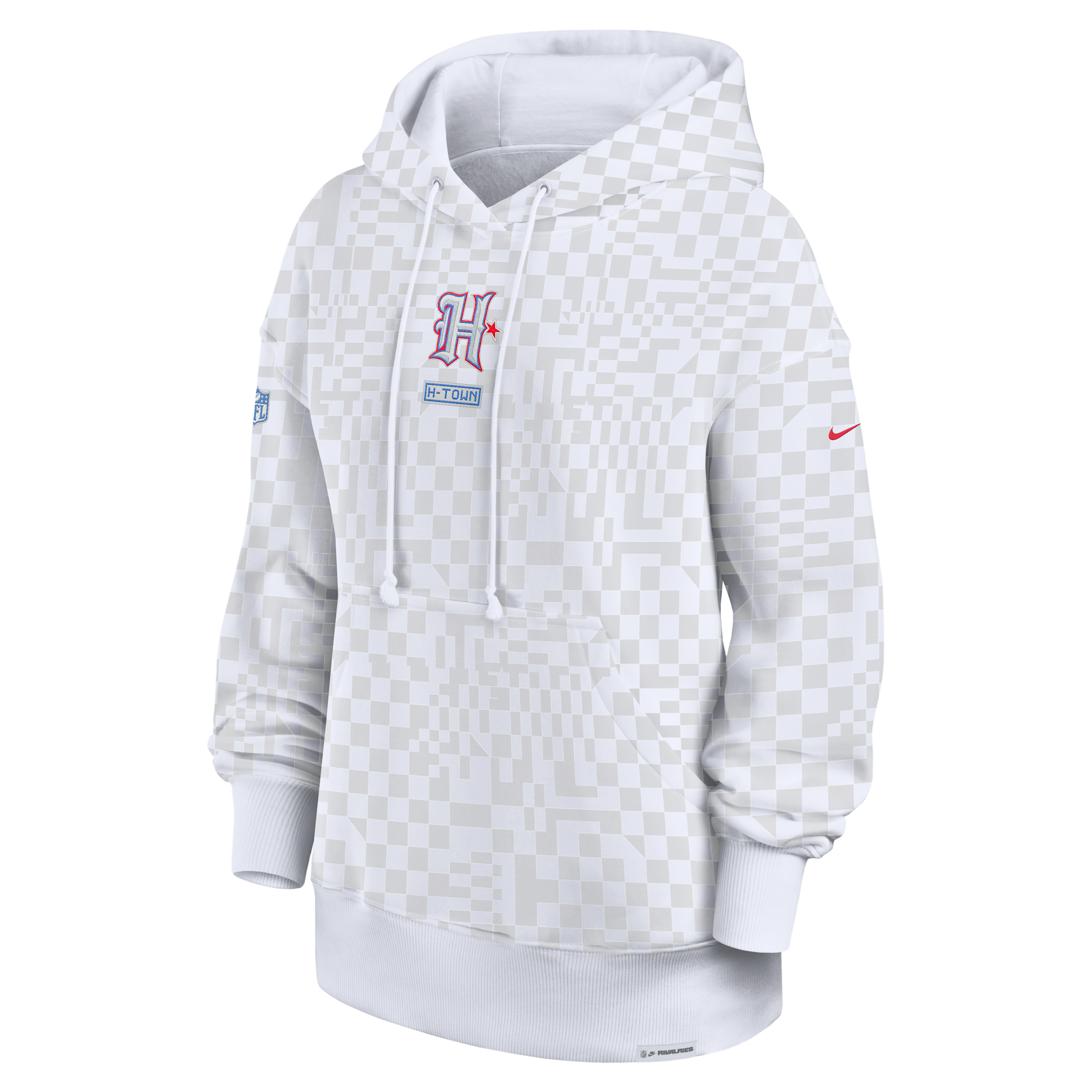 Houston Texans Rivalries Collection Phoenix Nike Women's NFL Oversized Pullover Hoodie in White | 01N510A9H-50V