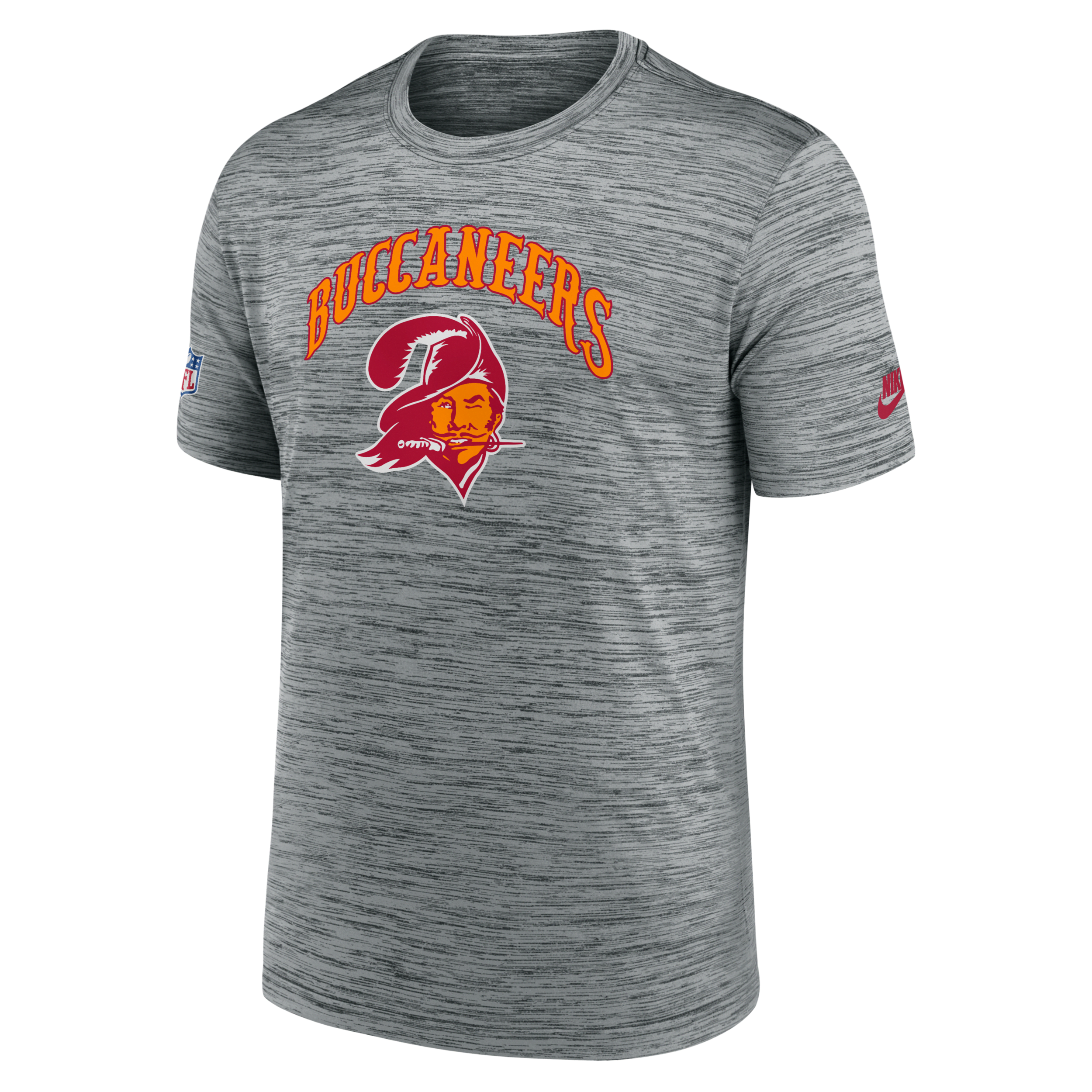 Nike Men's Gray Tampa Bay Buccaneers Velocity Alternate Logo Performance T-shirt In Grey