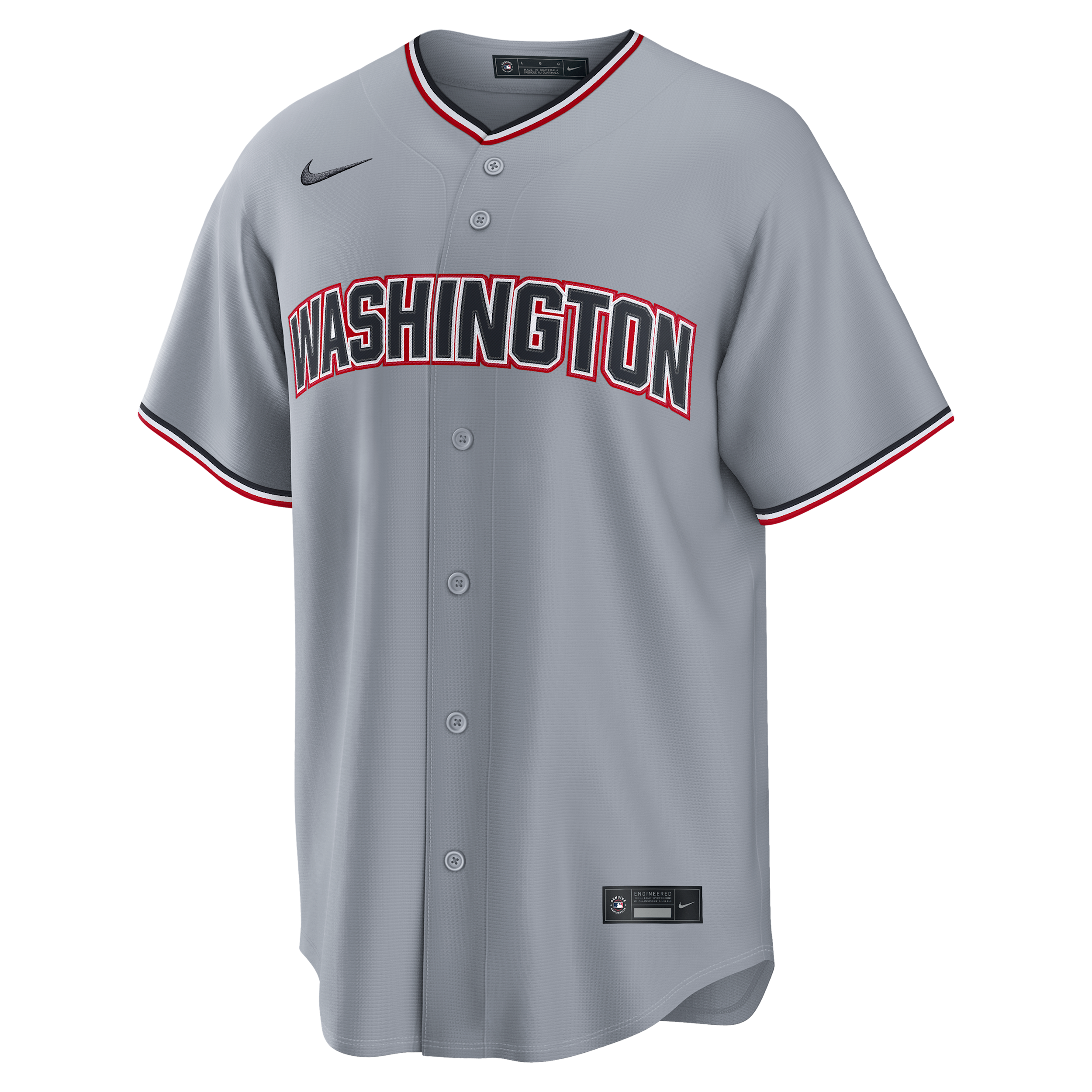 James Wood Washington Nationals Nike Men's MLB Replica Jersey in Grey | RP26WTRDWT9-N8C