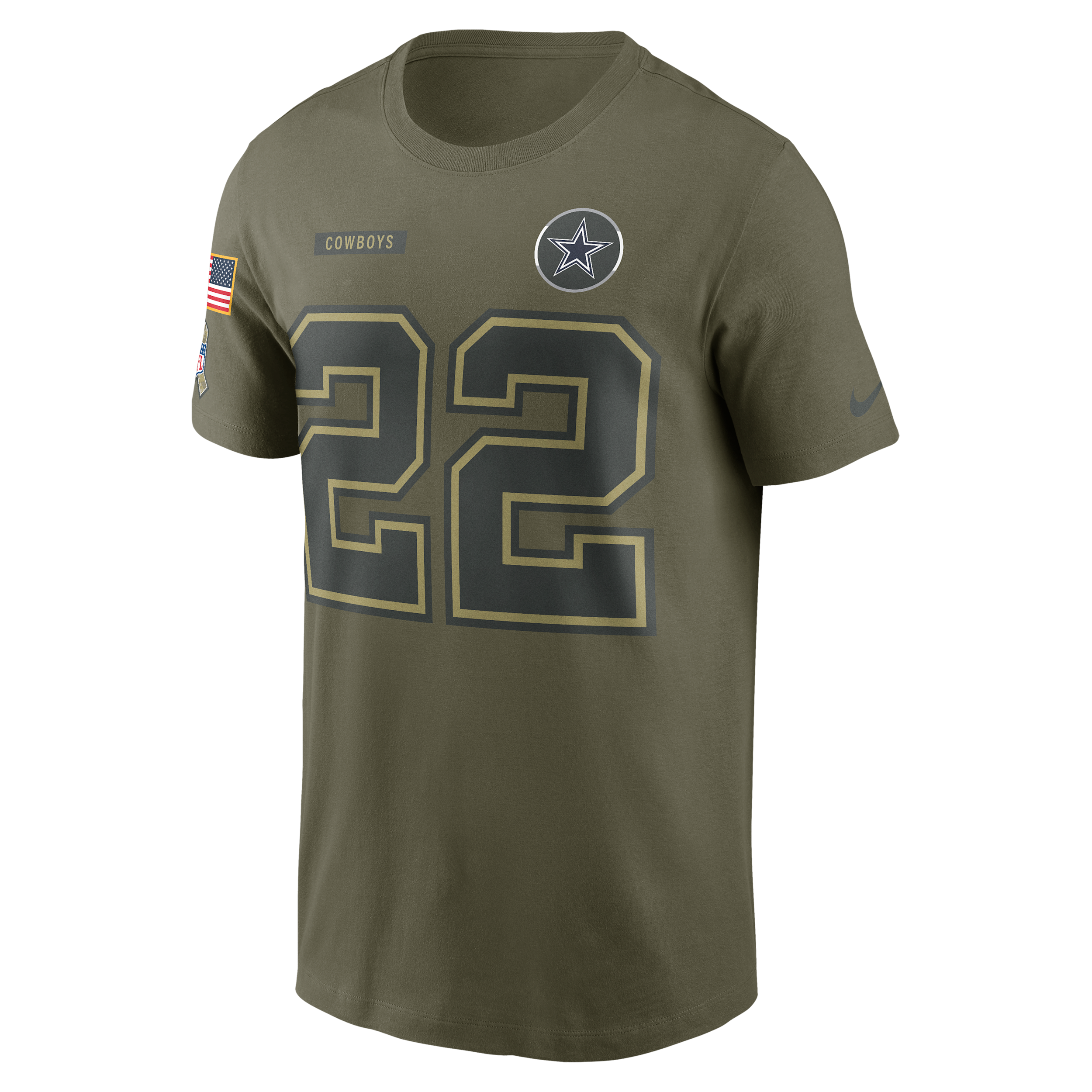 Nike Emmitt Smith Dallas Cowboys Salute To Service Menâs  Men's Nfl T-shirt In Green