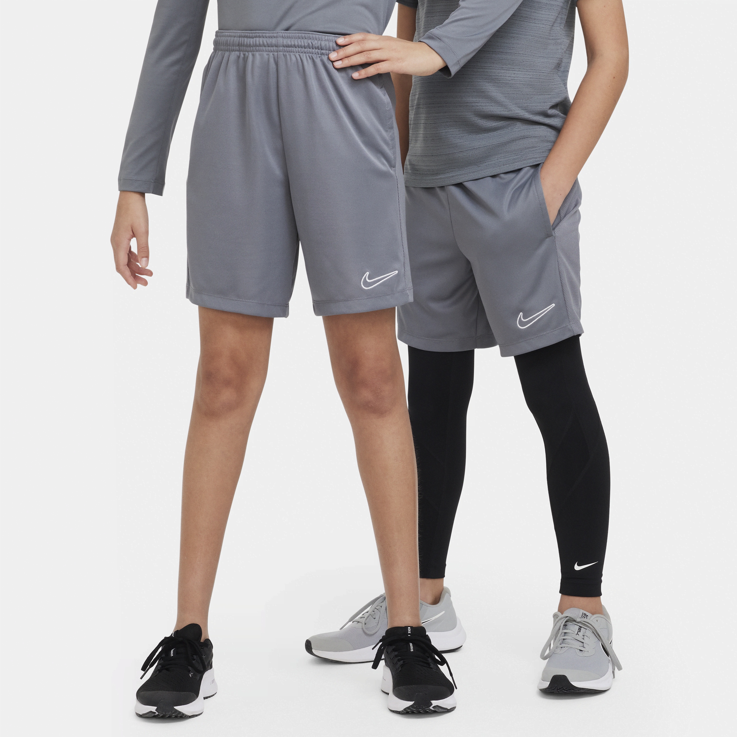 Shop Nike Trophy23 Big Kids' Dri-fit Training Shorts In Grey