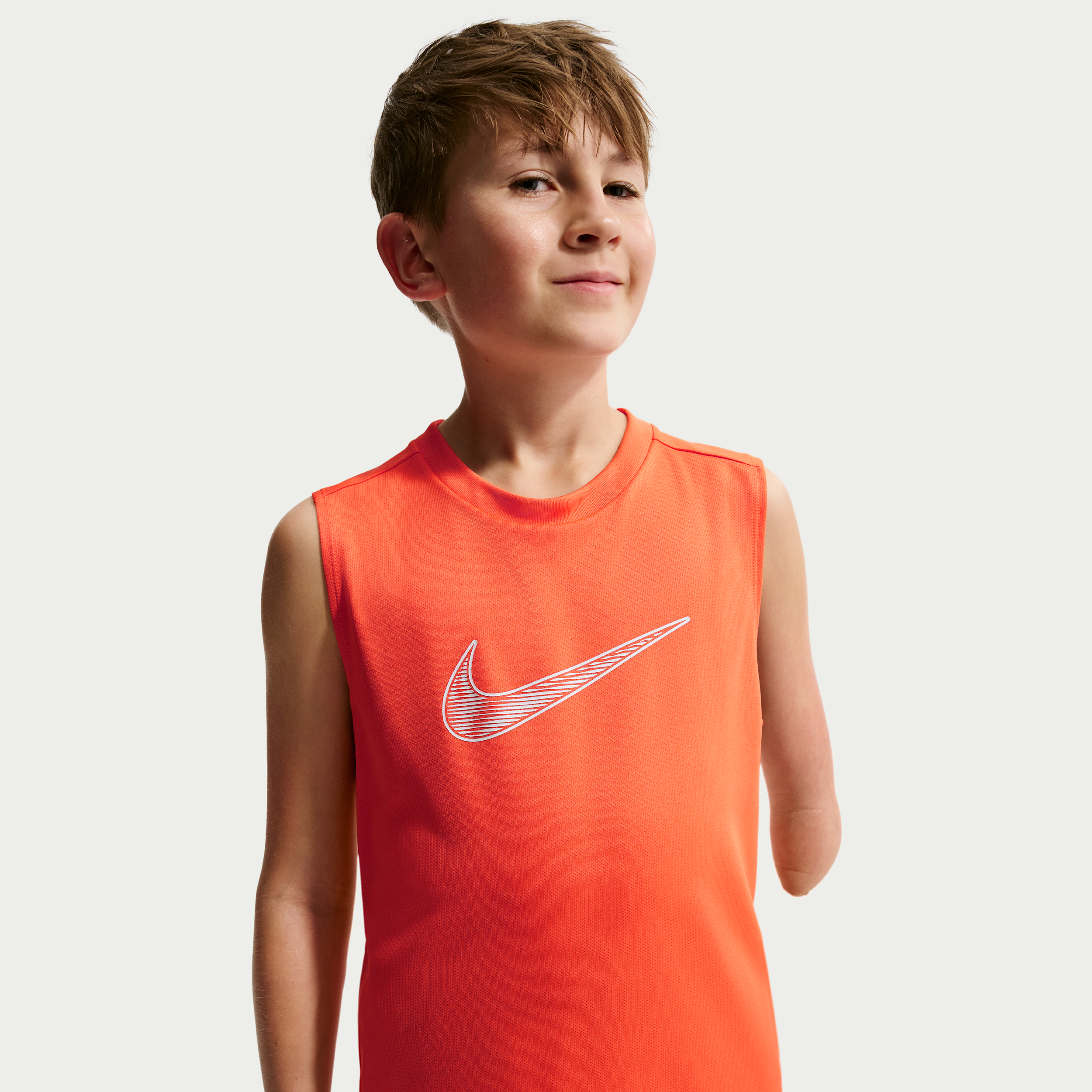 Nike Multi Big Kids' (Boys') Dri-FIT Sleeveless Top in Orange | IF2758-842