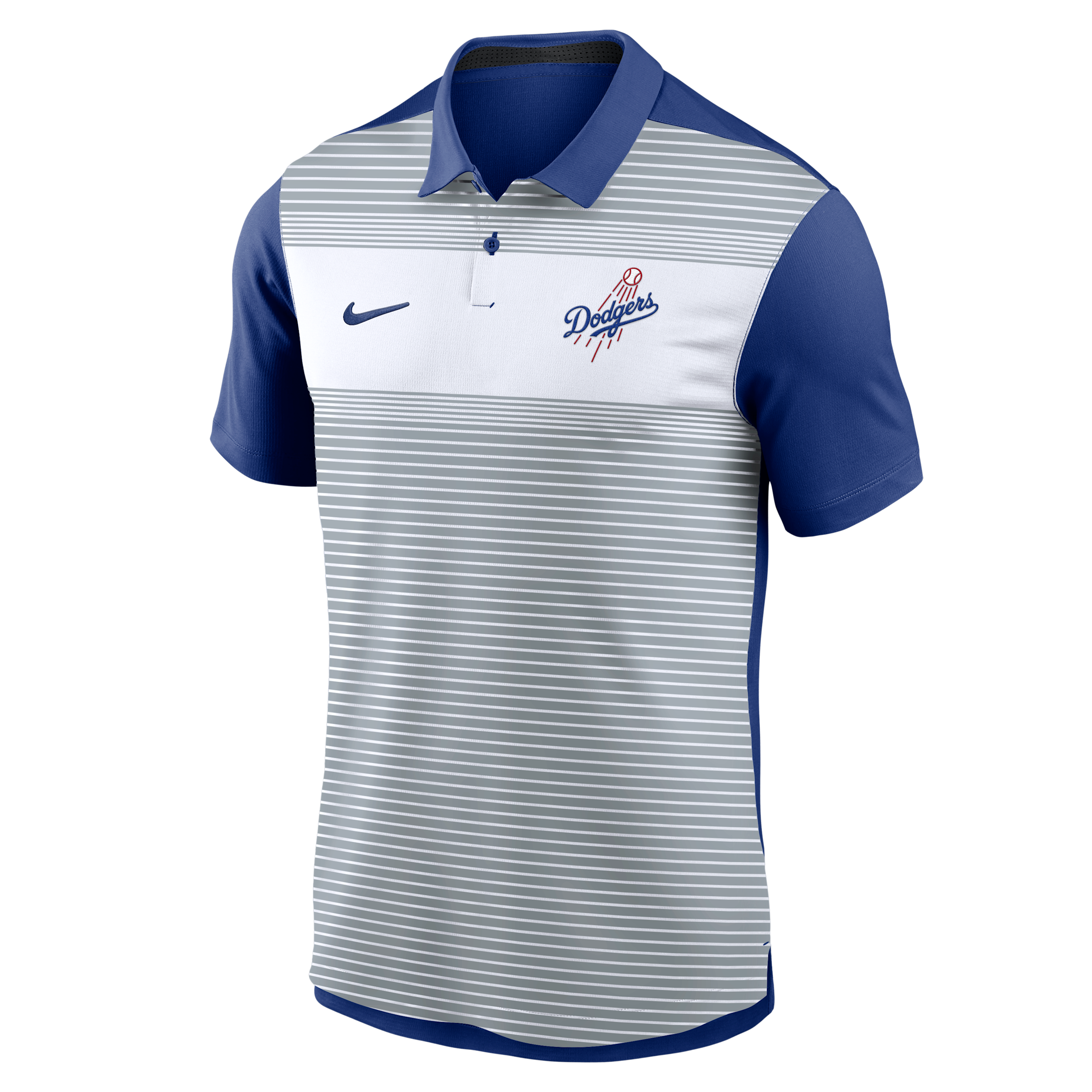 Nike Los Angeles Dodgers Striped Vapor Polo  Men's Dri-fit Mlb Polo In Multi
