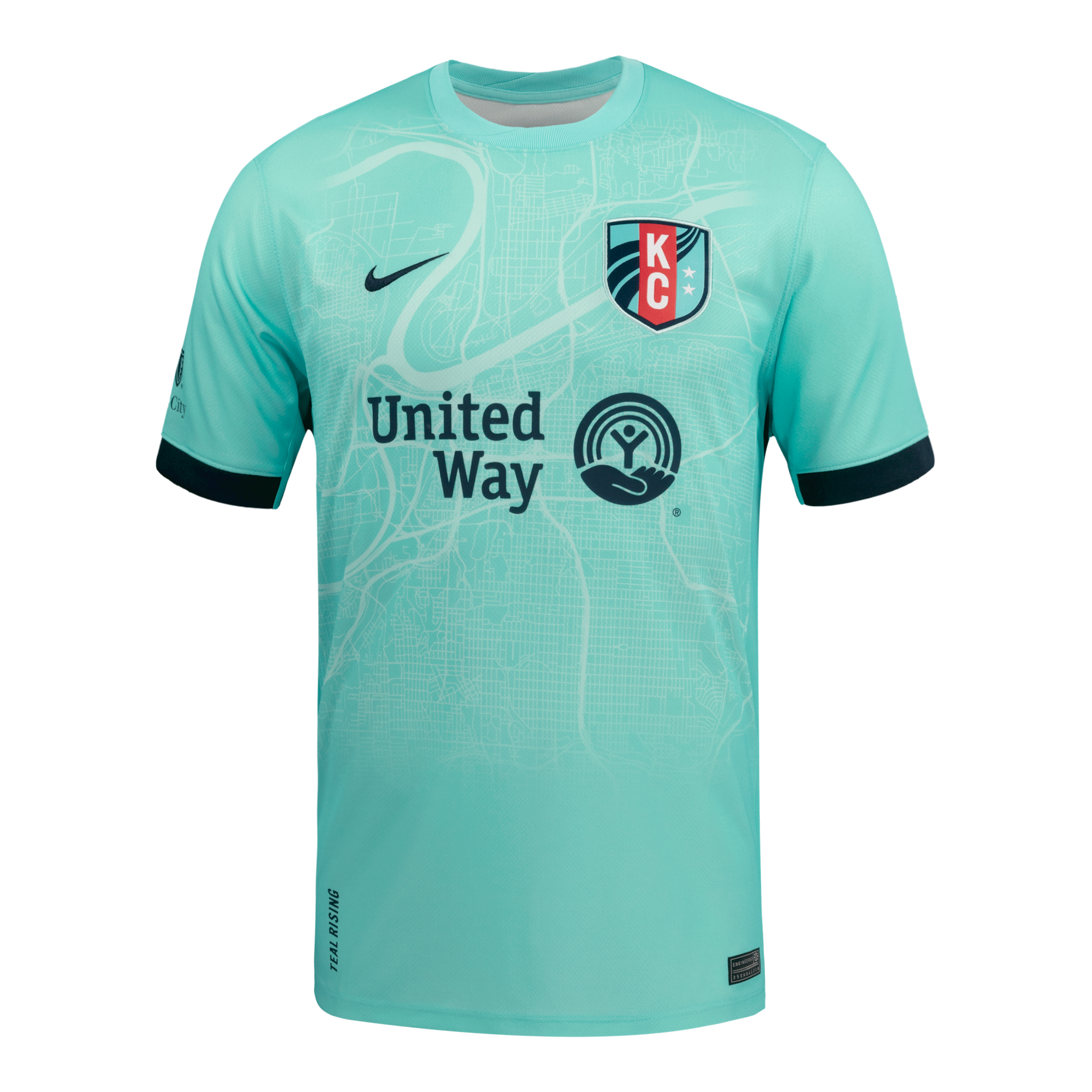 Debinha de Oliveira KC Current 2025 Stadium Away Nike Men's Dri-FIT NWSL Replica Jersey in Green | P35556KCDO-HYT