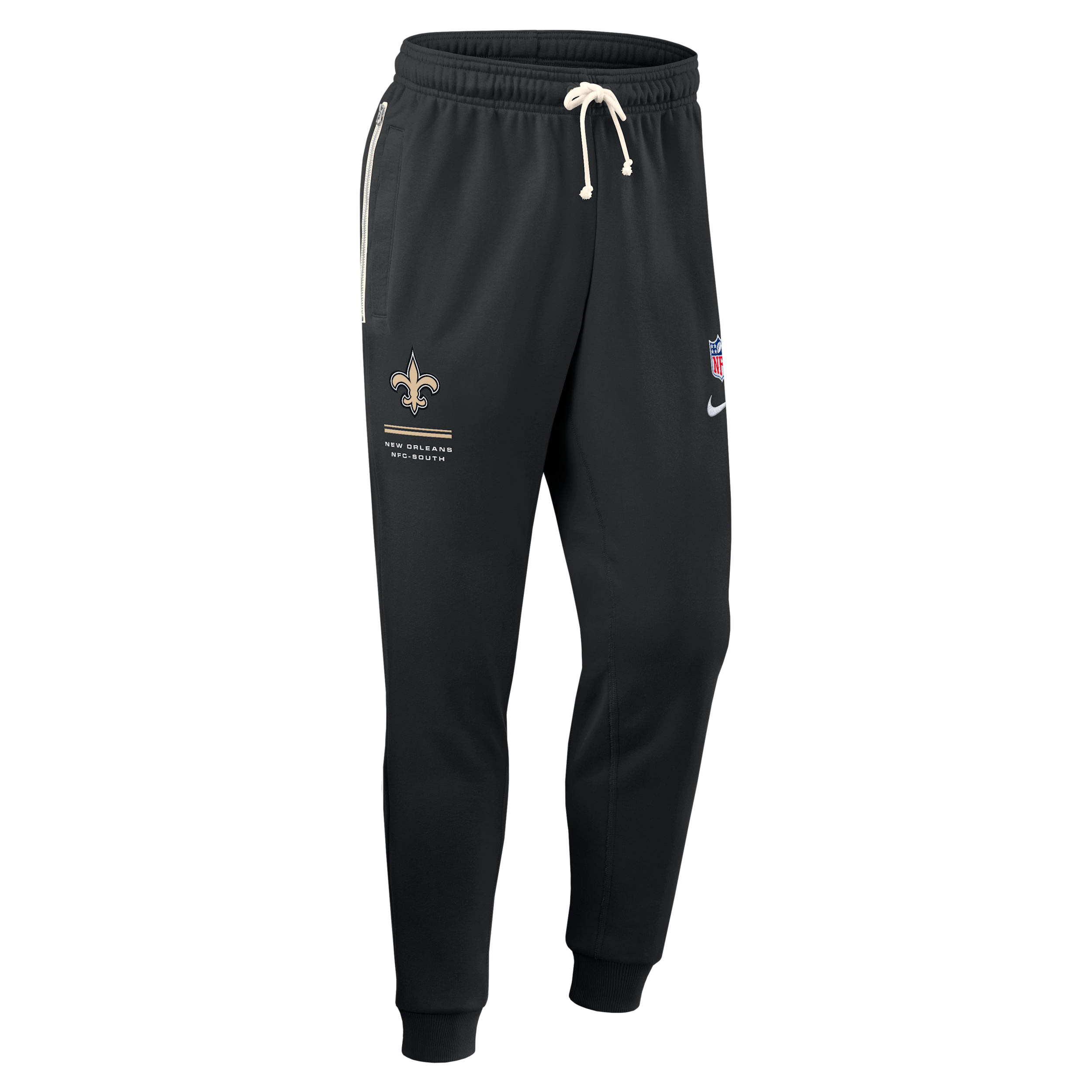 New Orleans Saints Sideline Standard Issue Nike Men's Dri-FIT NFL Taper Pants in Black | 03B000A7W-HBY