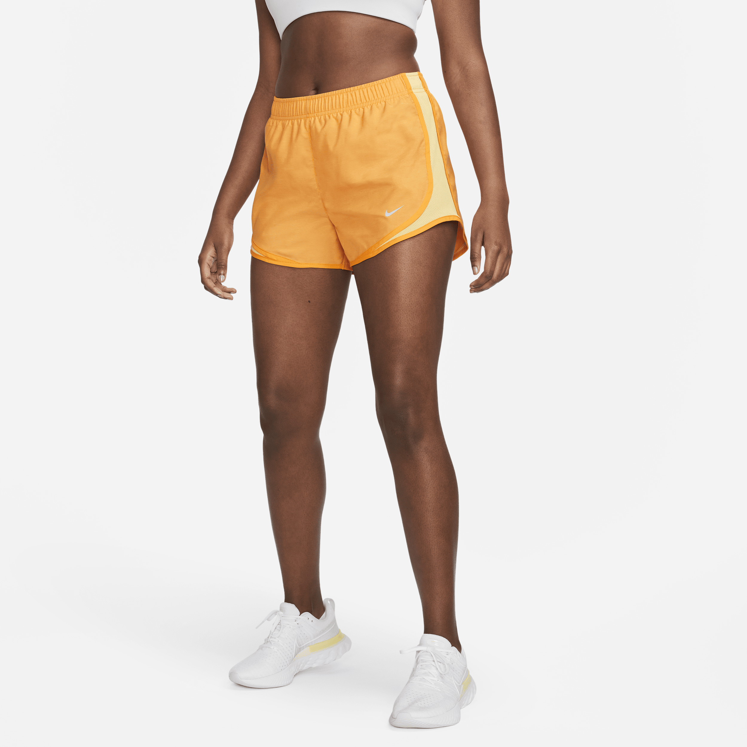 Nike Women's Tempo Brief-lined Running Shorts In Orange