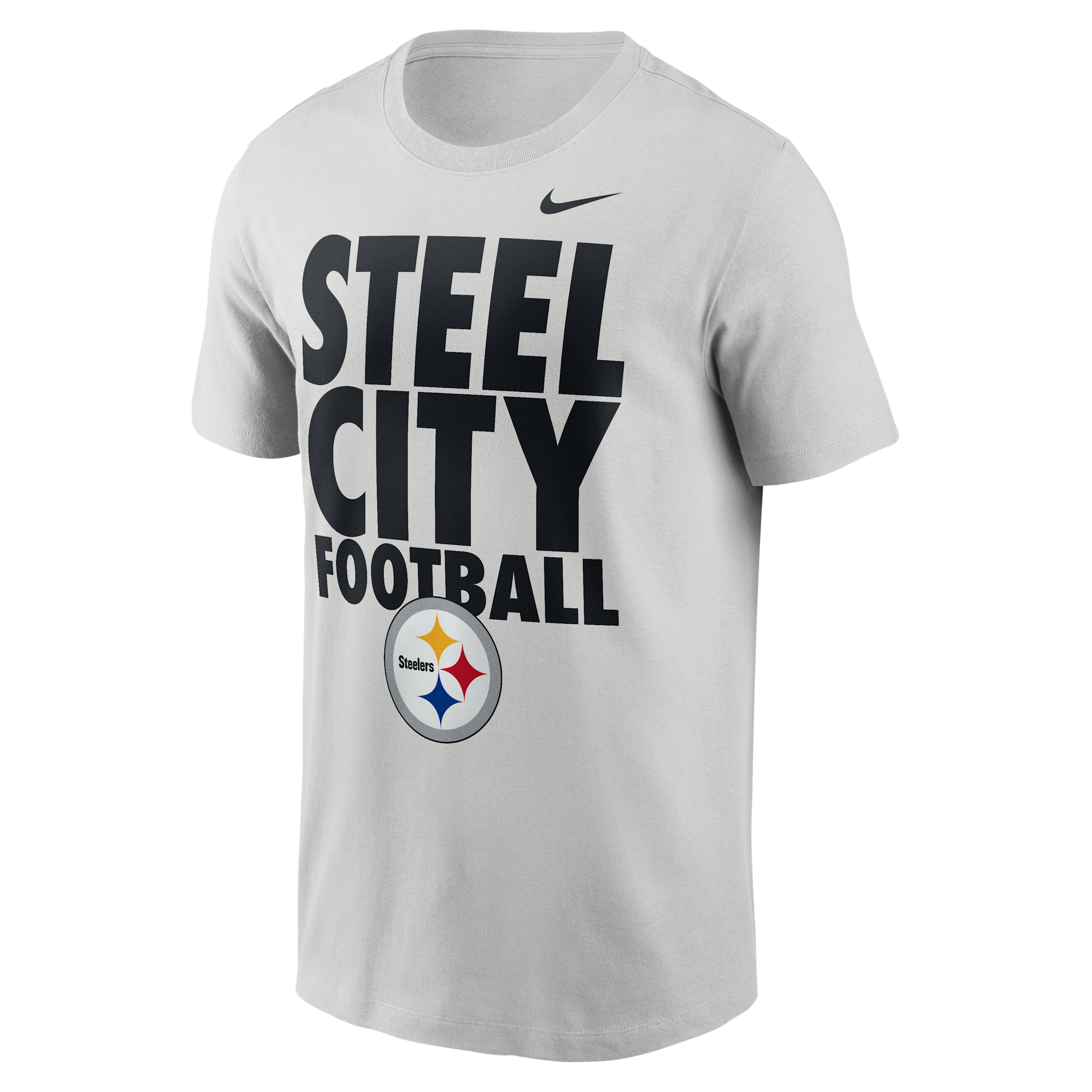 Pittsburgh Steelers Essential Nike Men's NFL T-Shirt in Grey | N1990BB7L-U7G
