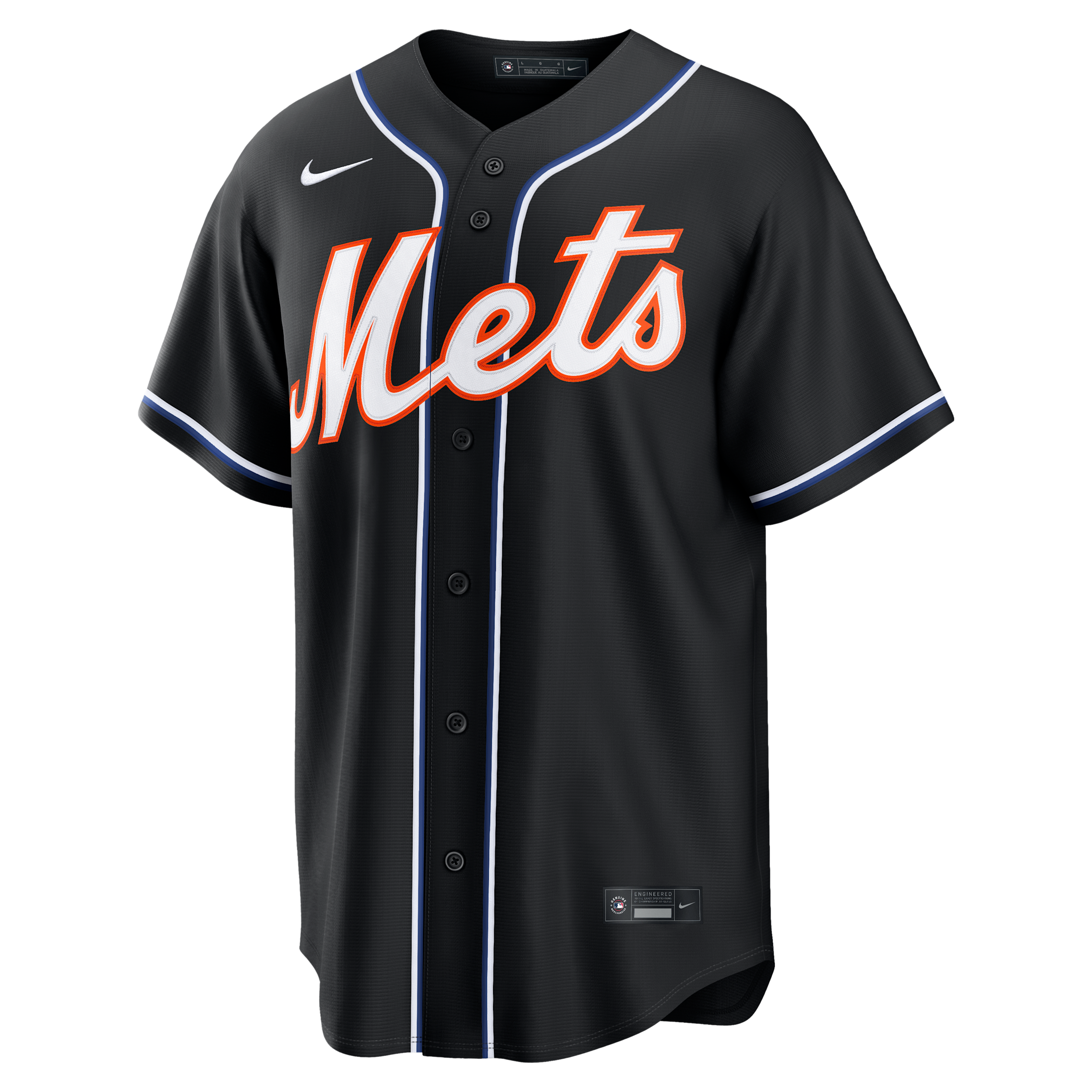 Francisco Lindor New York Mets Nike Men's MLB Replica Jersey in Black | RP260HM4NM9-YUZ