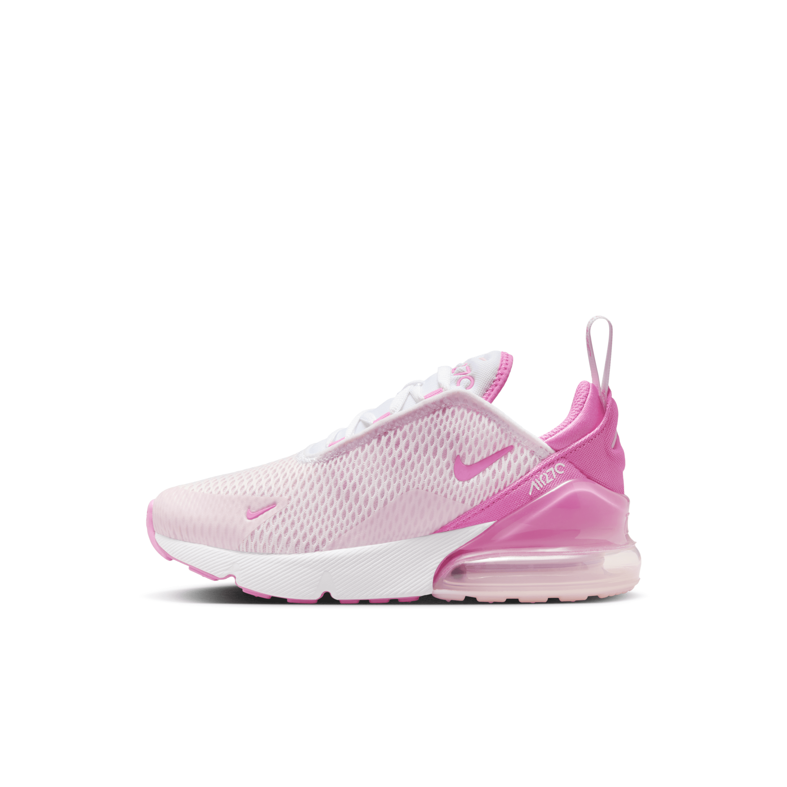 Shop Nike Air Max 270 Little Kids' Shoes In White