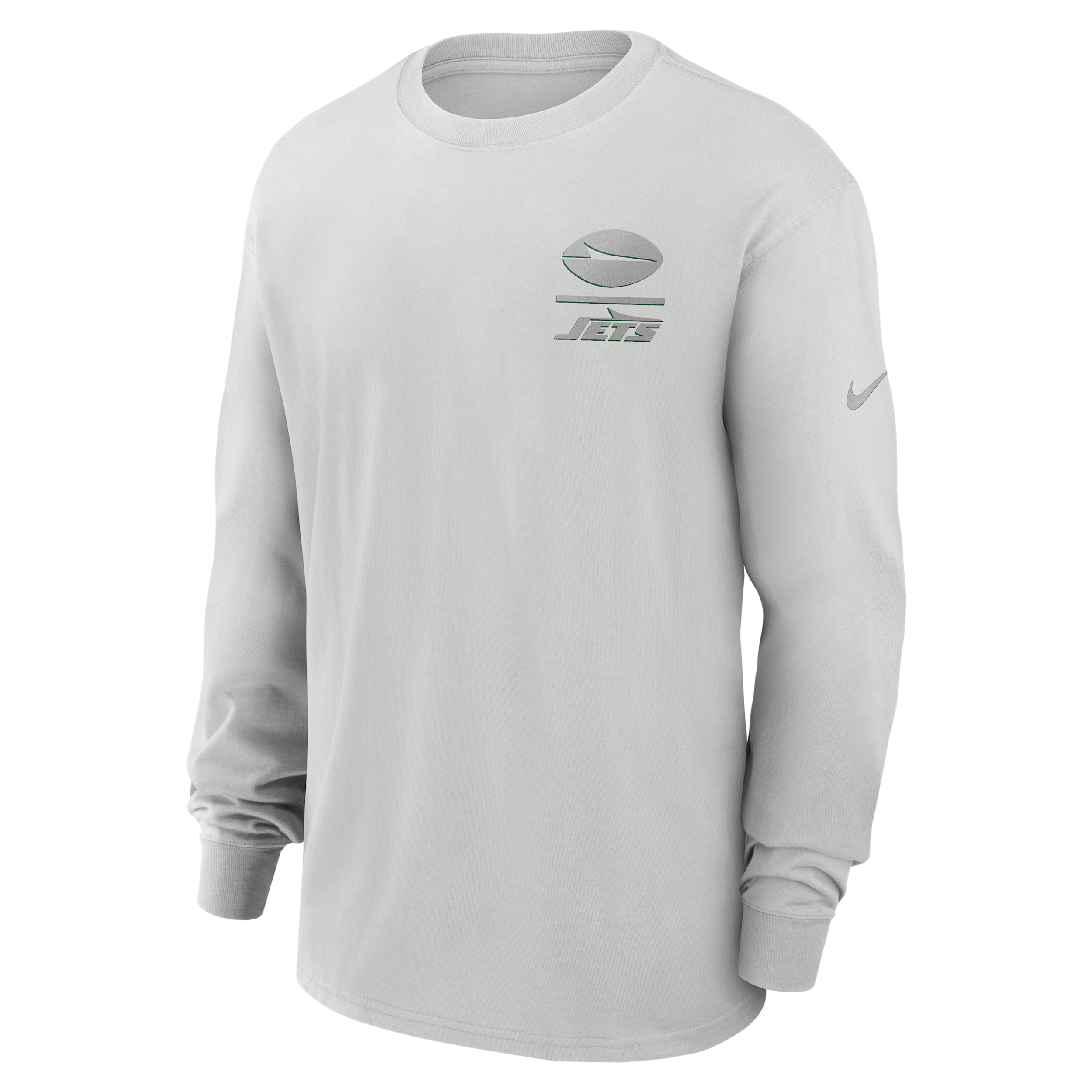 Nike Gray New York Jets Essential Heavy Max90 Long Sleeve T-shirt In Gray