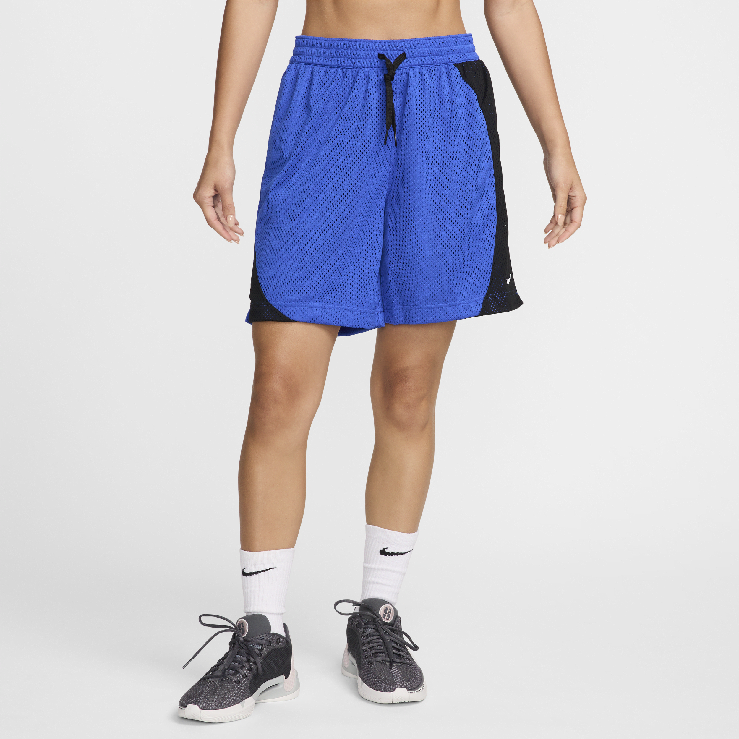 Nike Women's Essential Dri-fit Mesh Basketball Shorts In Blue