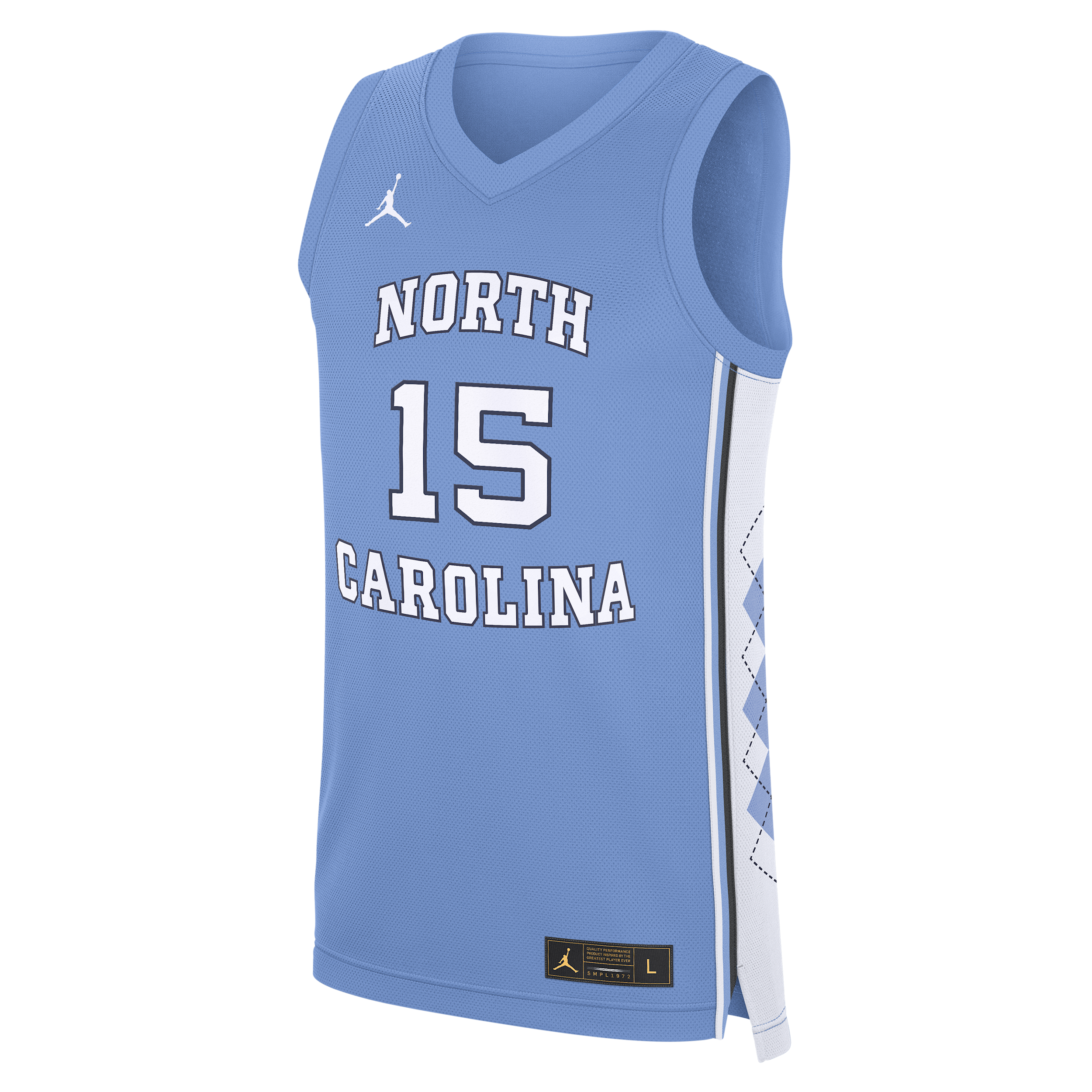 Men's North Carolina Replica Jordan Brand College Basketball Jersey in Blue | JCBJ09MCJ13-EEY