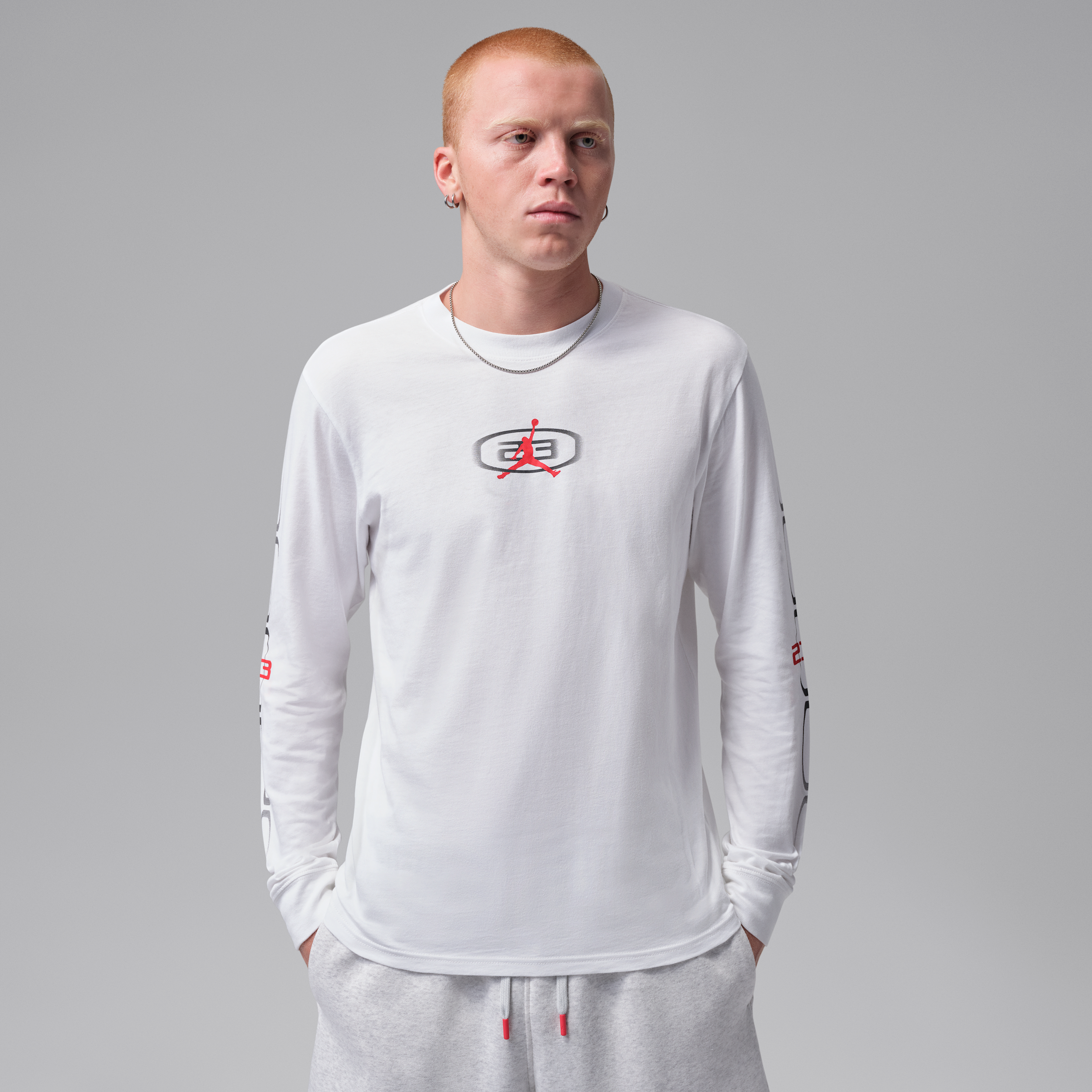 Men's Jordan Sport Dri-FIT Long-Sleeve T-Shirt in White | IQ0933-100
