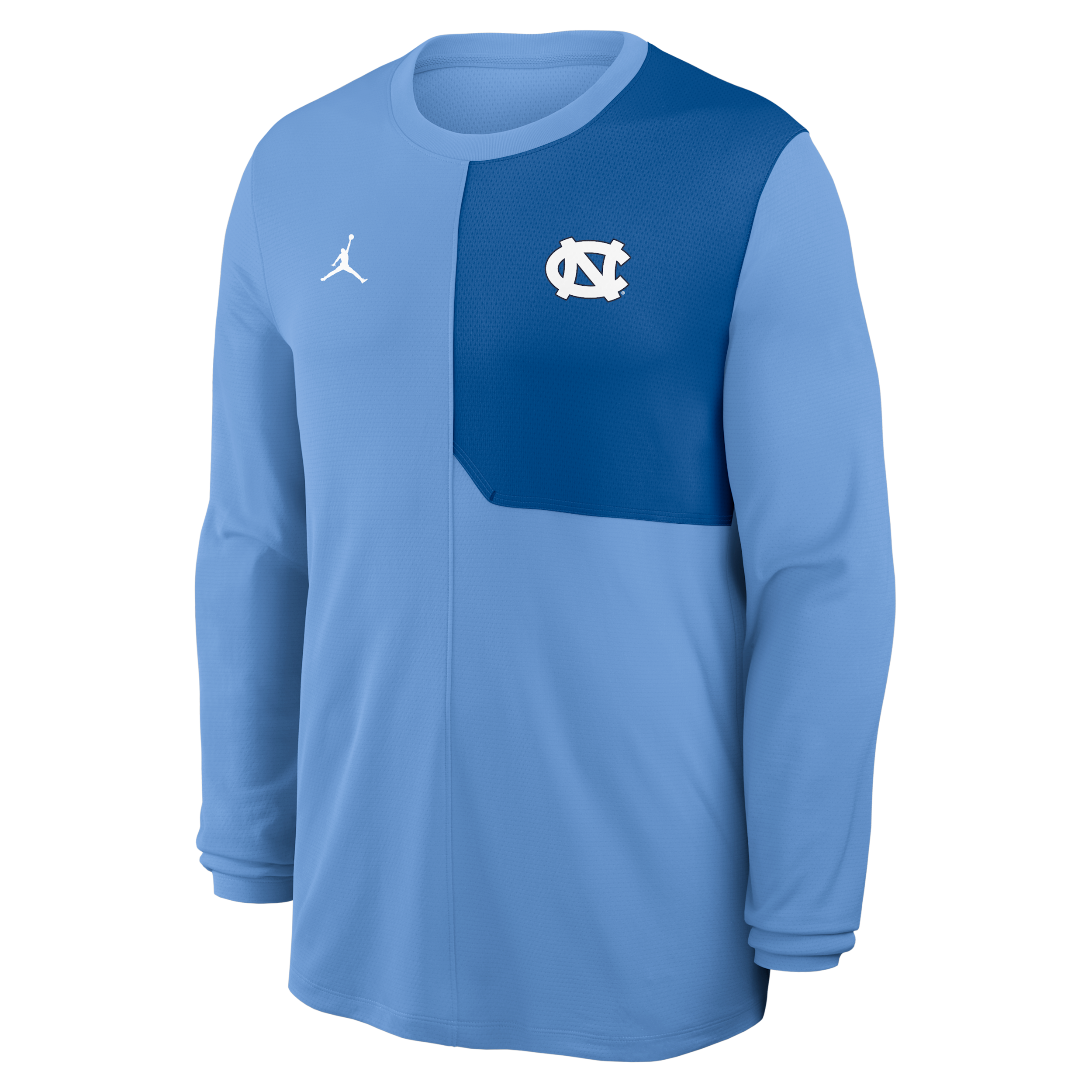 Jordan Men's North Carolina Sideline Coach  Brand Dri-fit College Long-sleeve Top In Blue