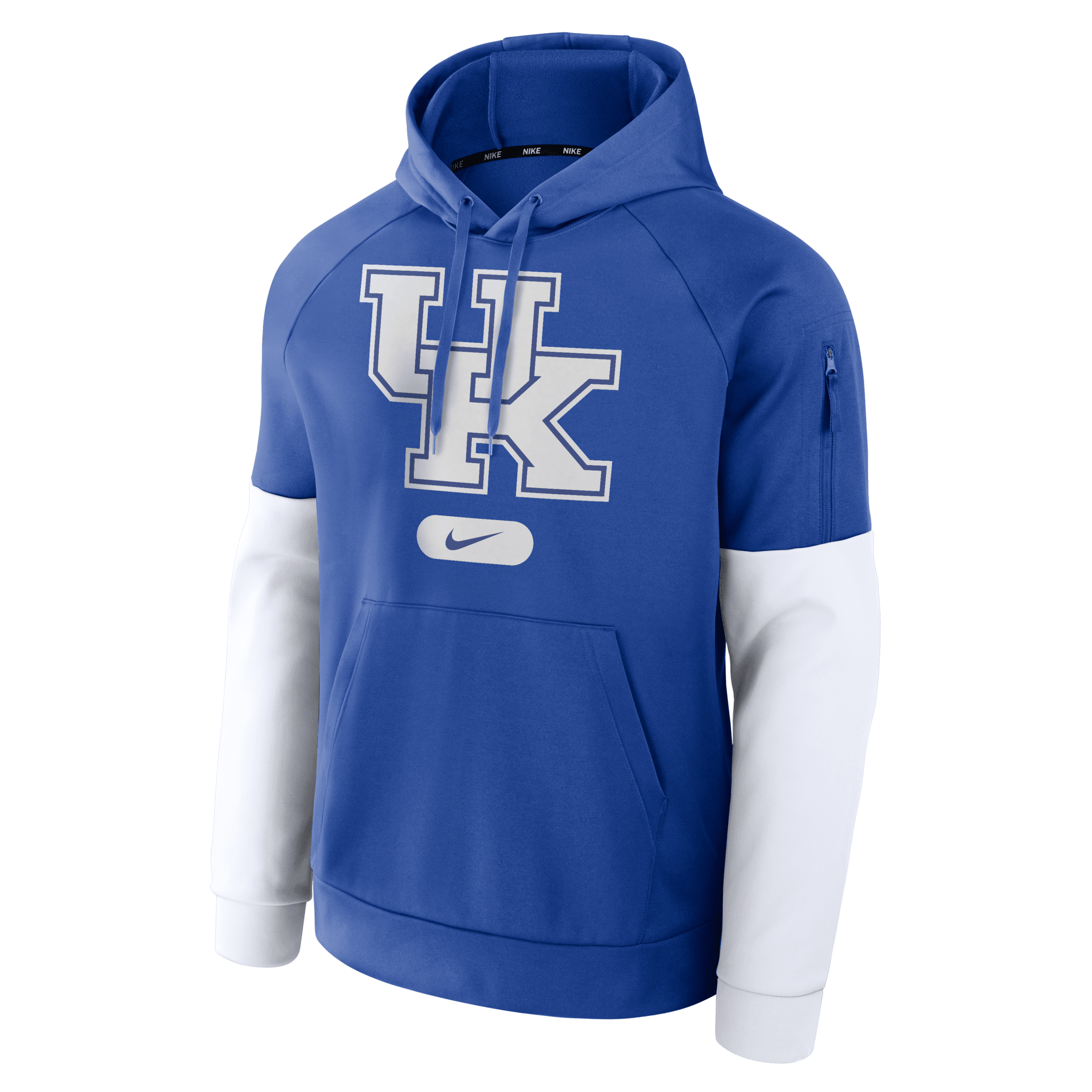 Men's Kentucky Wildcats Fitness Menâs Nike Therma College Pullover Hoodie in Blue | 02V6054NNKY-6ZS