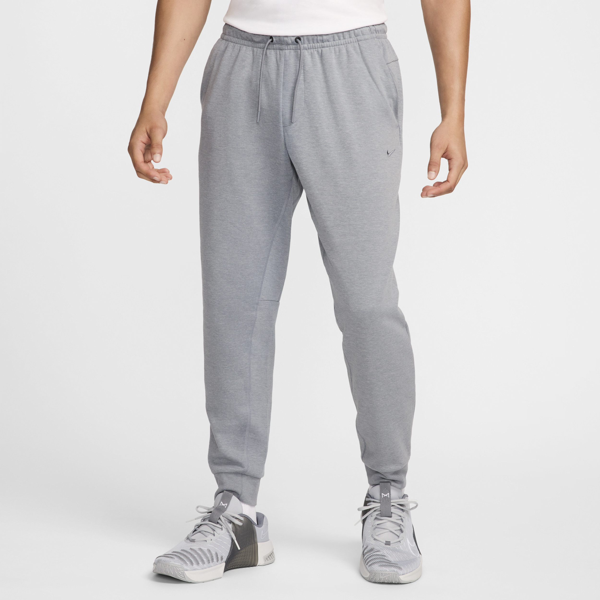 Nike Men's Primary Fleece Dri-fit Uv Performance Jogger Pants In Grey