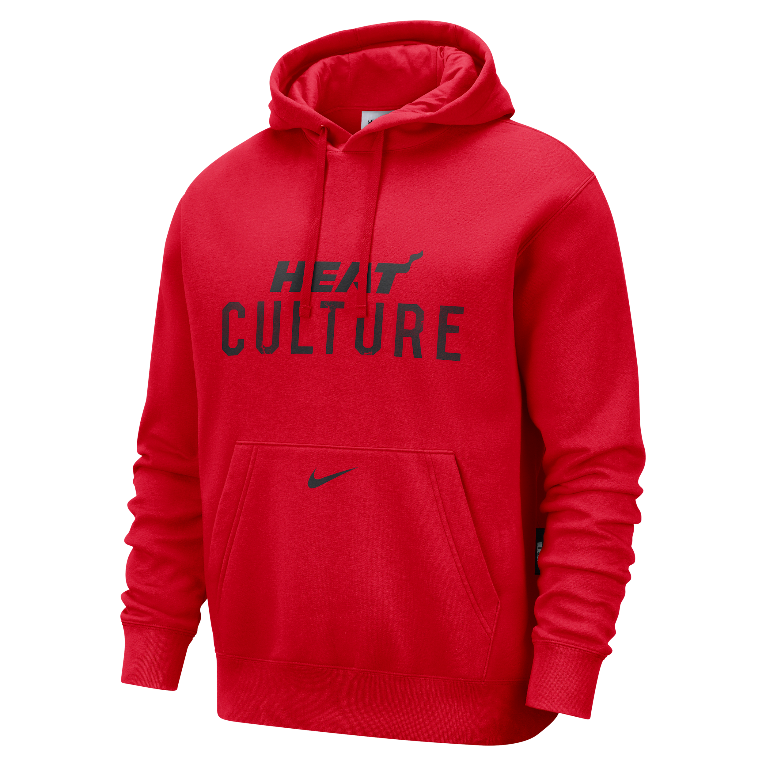 Nike Miami Heat Club City Edition Men's Nba Fleece Pullover Hoodie In Red