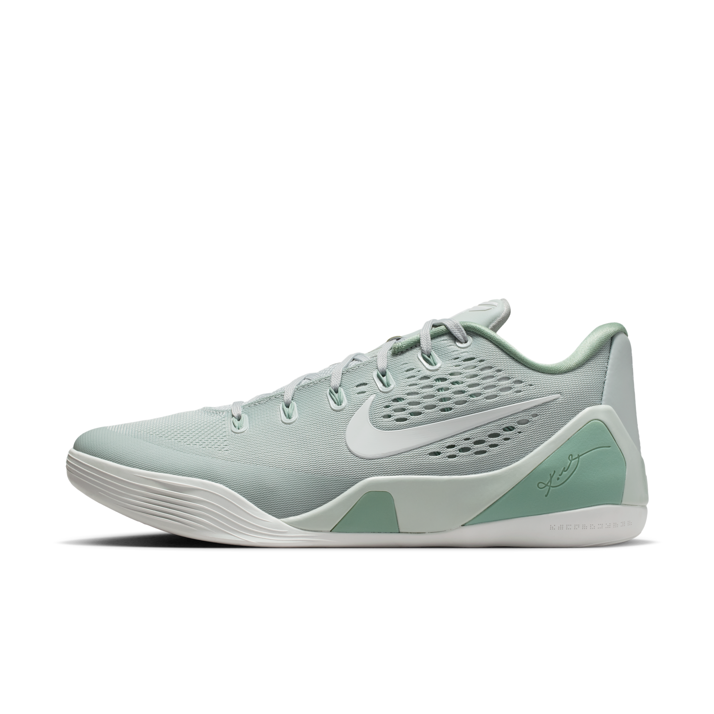 Nike Kobe 9 Elite Low Protro 'Silver' Basketball Shoes, Men's, M10.5/W12, Light Silver/Steam/Summit White