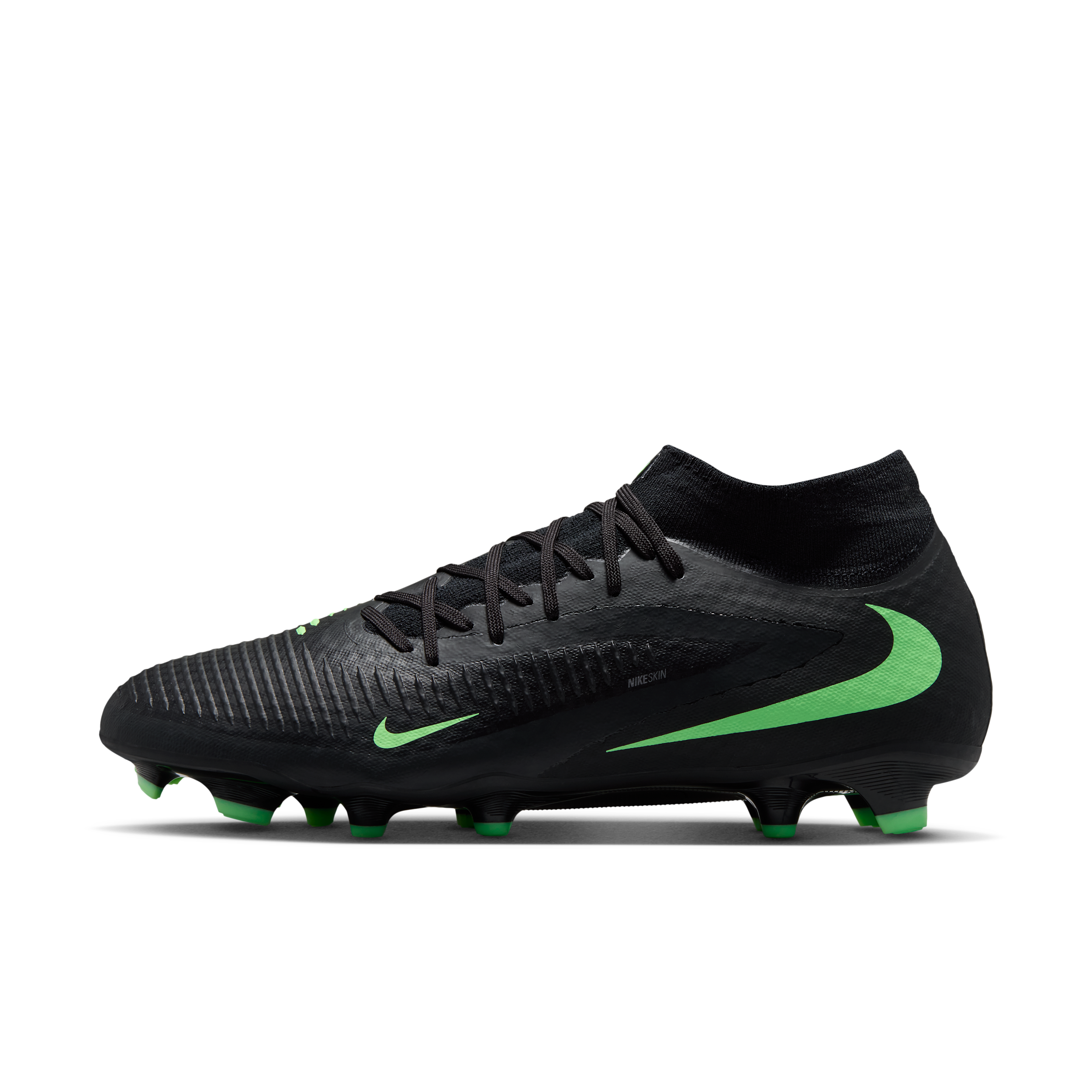 Nike Men's Phantom 6 High Academy Multi-Ground Soccer Cleats in Black | HQ2278-001