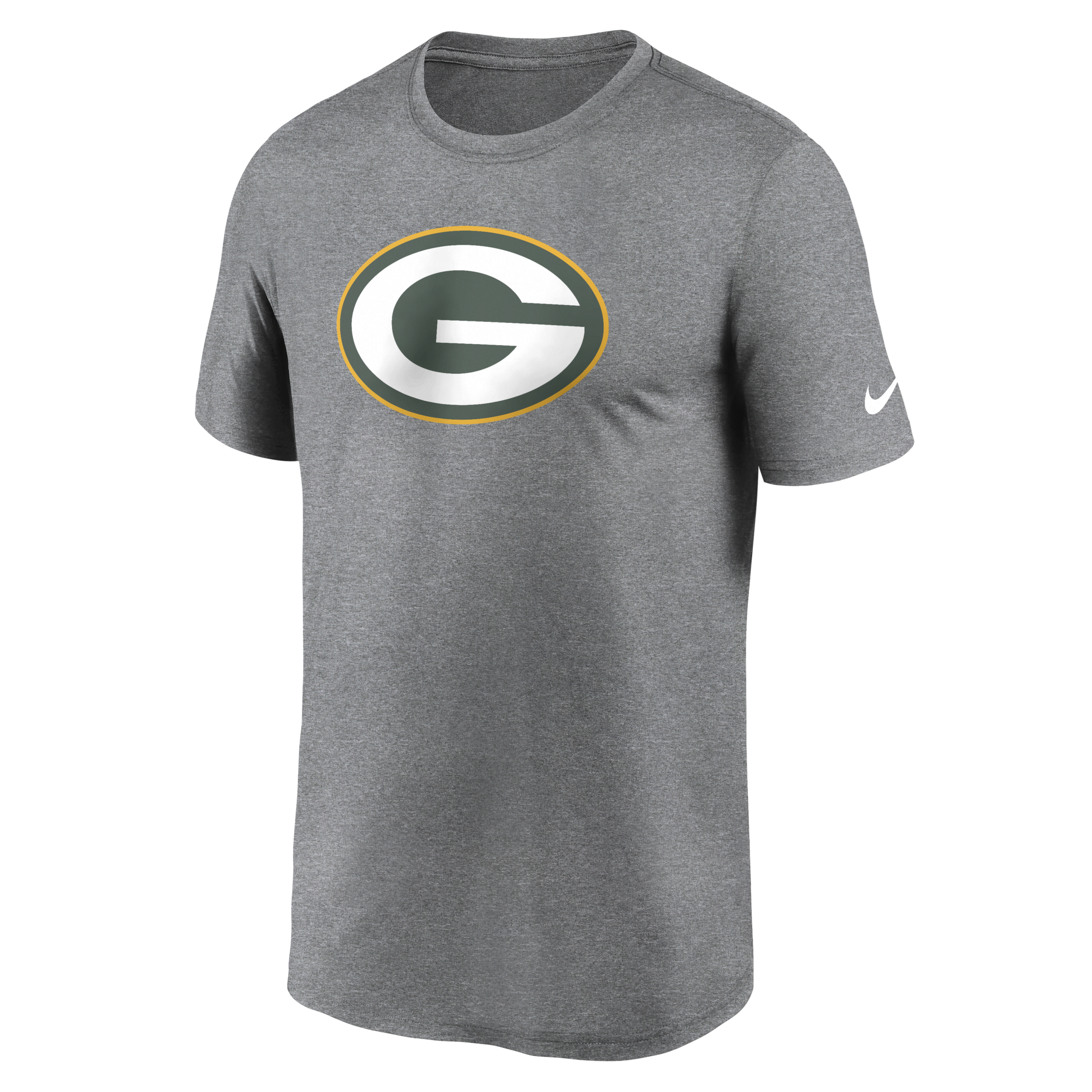 Shop Nike Men's Dri-fit Logo Legend (nfl Green Bay Packers) T-shirt In Grey