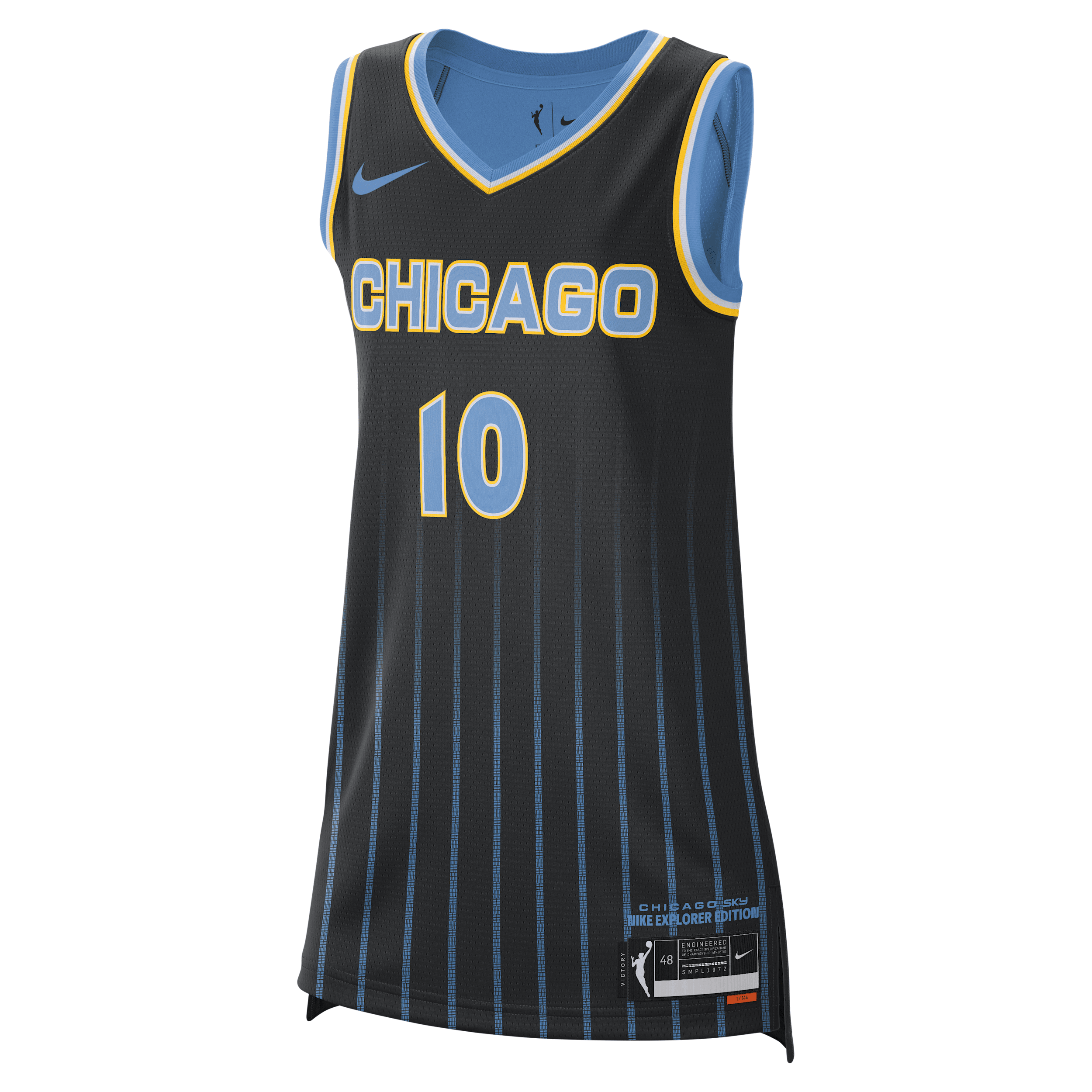 Nike Chicago Sky Explorer Edition  Women's Dri-fit Wnba Victory Jersey In Black